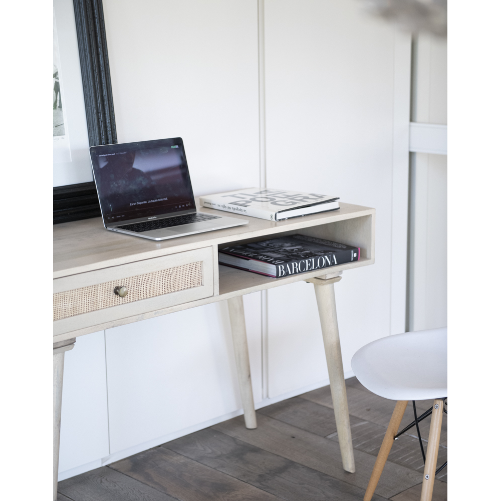 Escritorio de madera de mango Bali 118x50x76cm Clau&Chloe