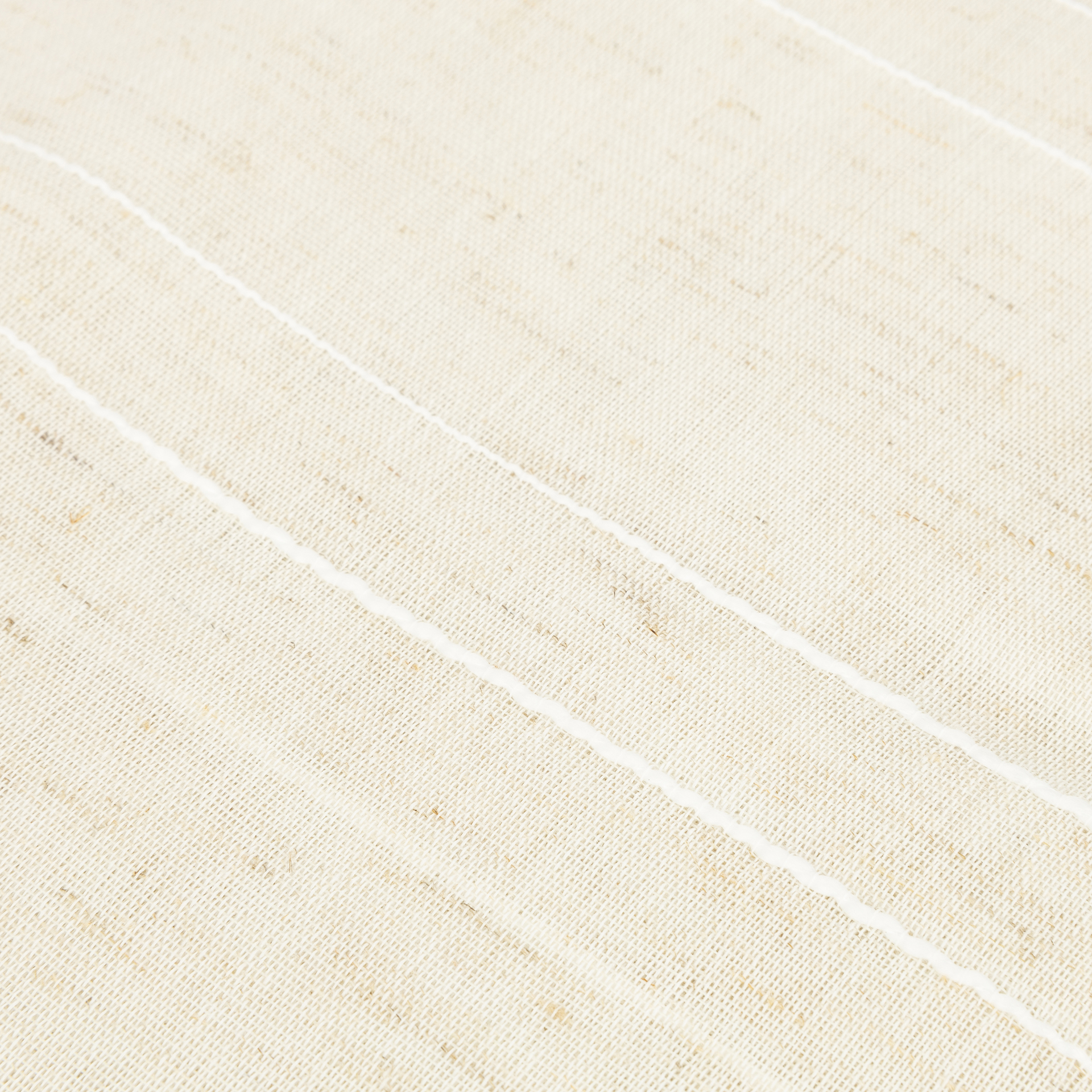 Cortina de lino blanca con rayas 140x260cm