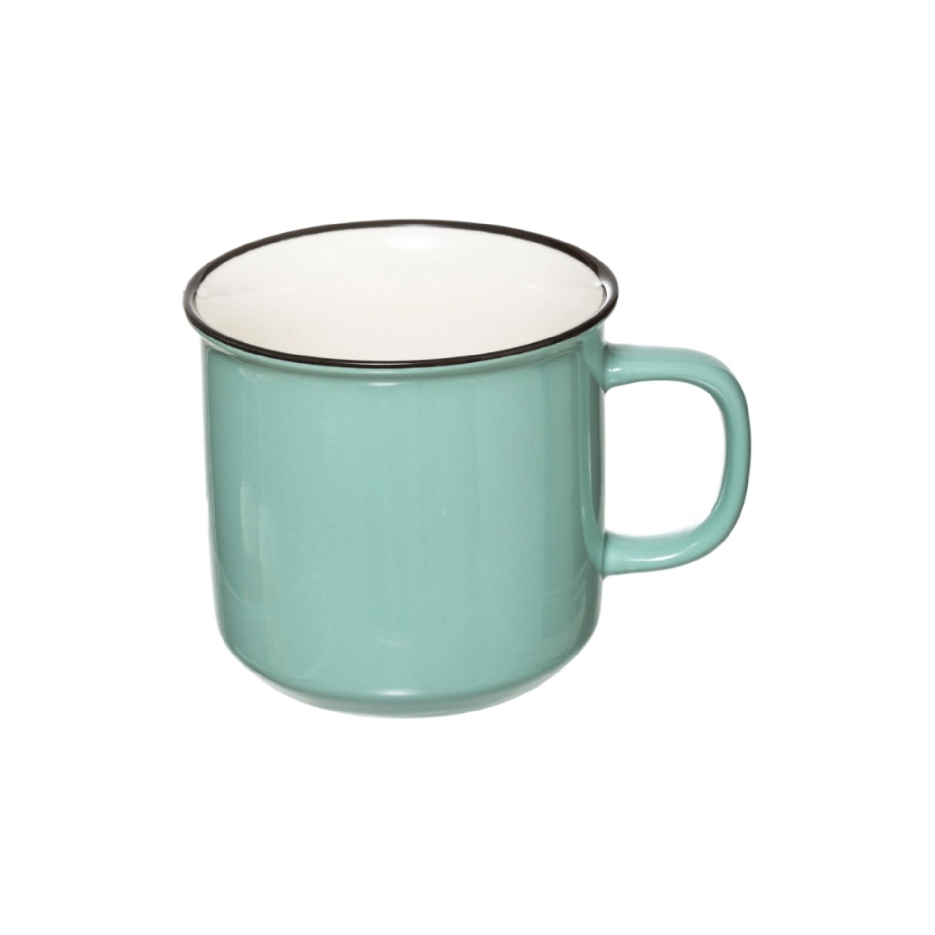 Mug de porcelana gris Alessandro 42cl