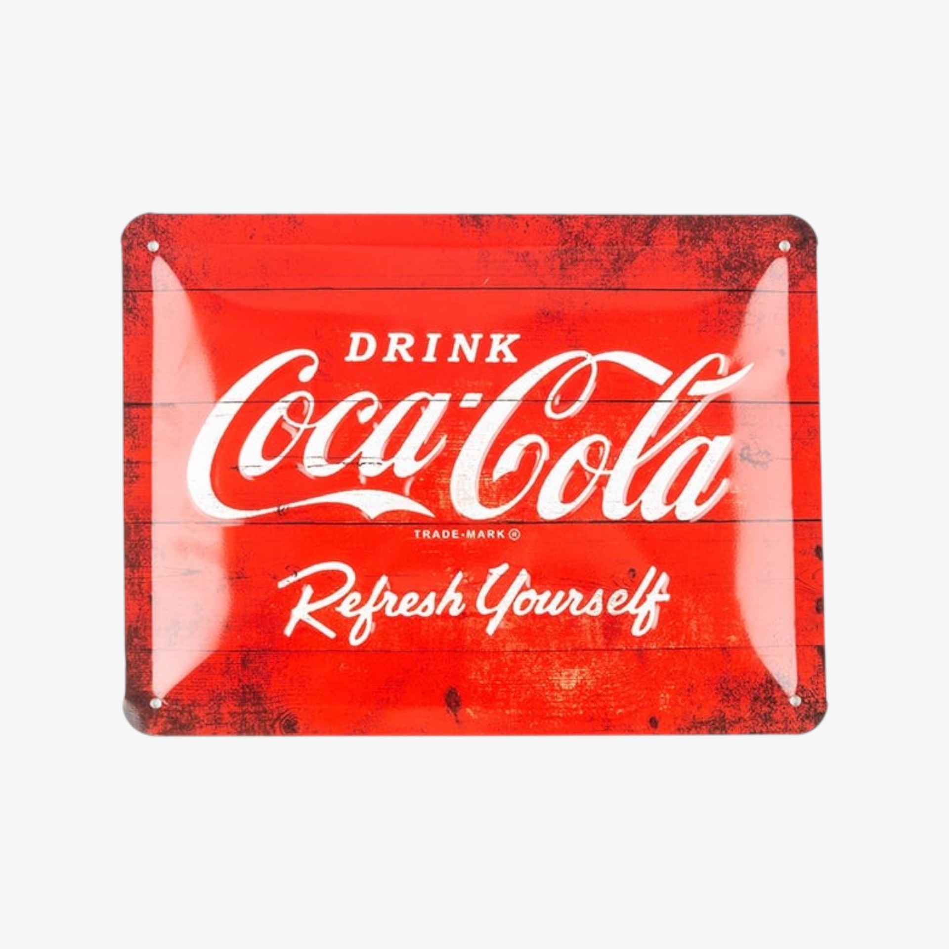 Placa de metal Coca-Cola 15x20cm