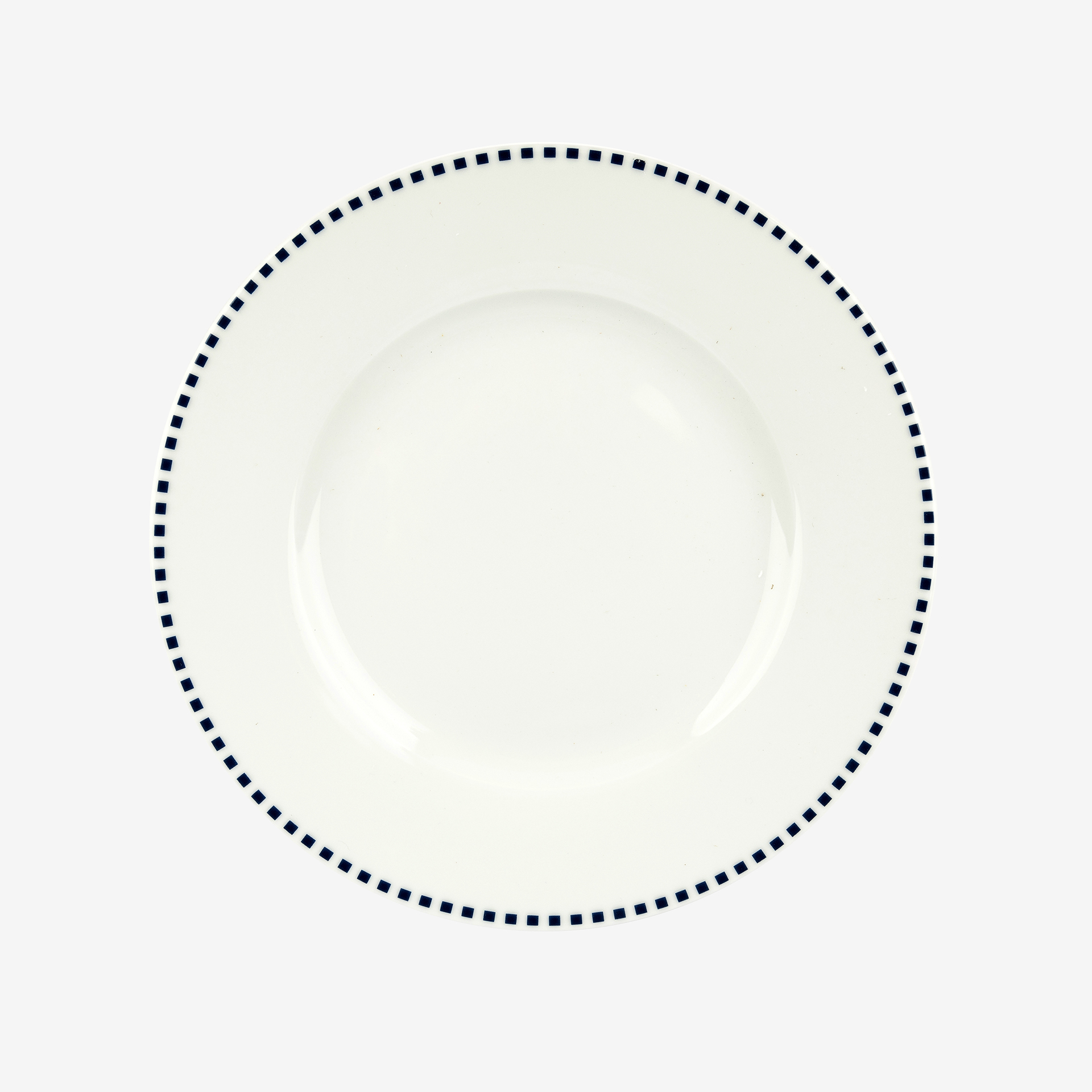 Plato de postre de porcelana Blue Square 21cm