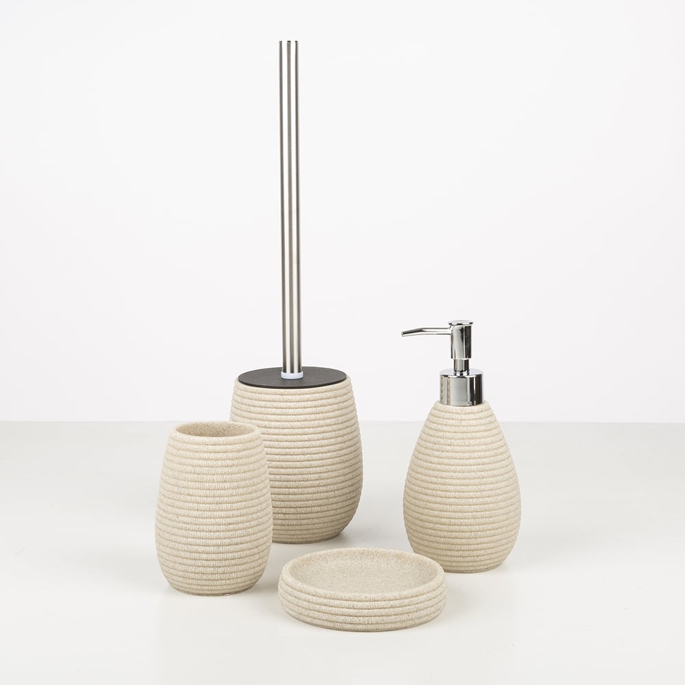 Vaso Portacepillos efecto Piedra &Oslash;8x11cm