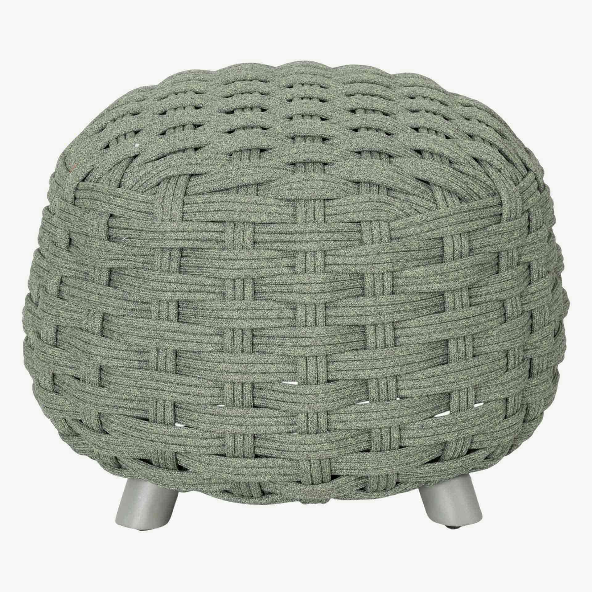 Puff de jard&iacute;n de aluminio verde Obira &Oslash;49x38cm