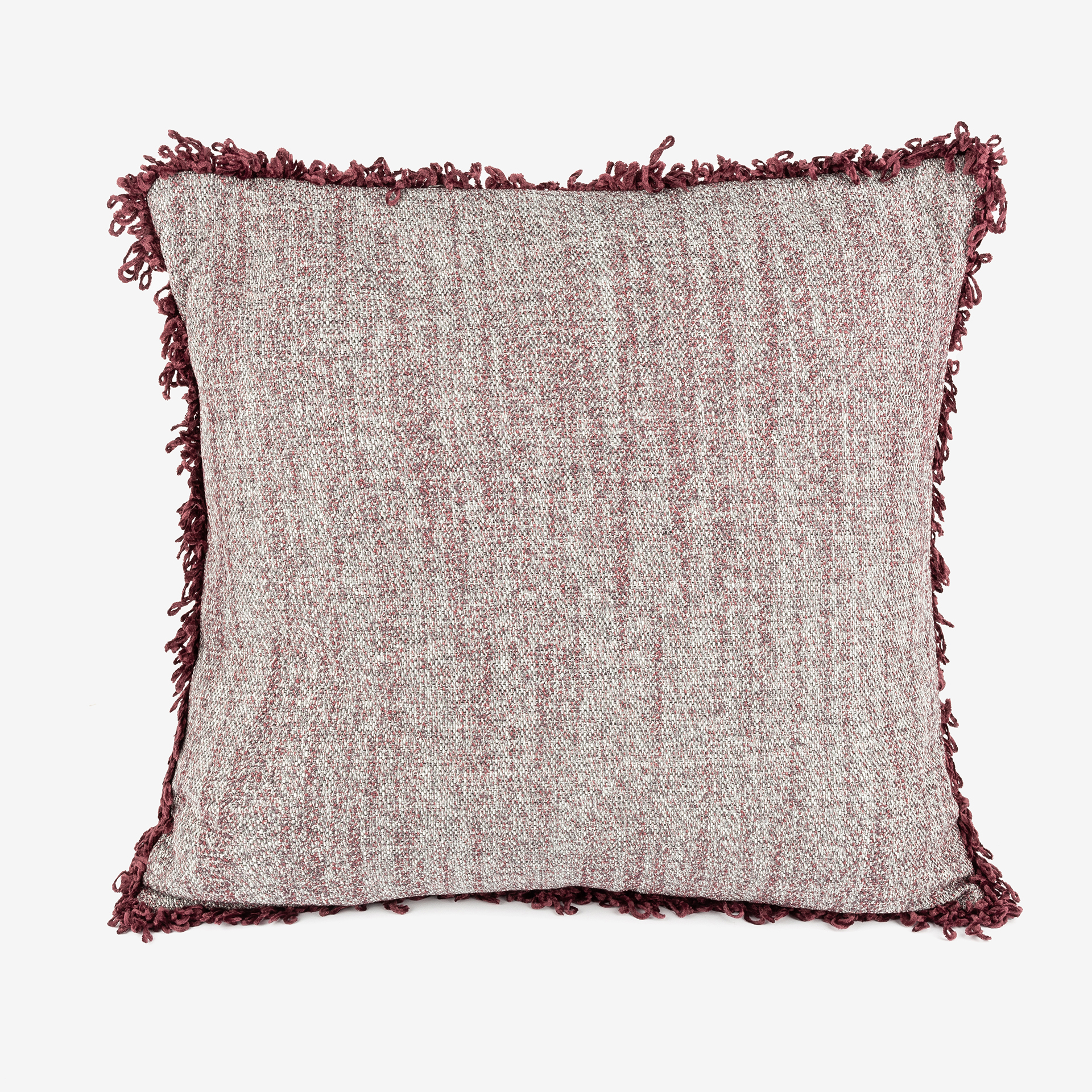 Coj&iacute;n de algod&oacute;n reciclado vino Alice 50x50cm Clau&Chloe