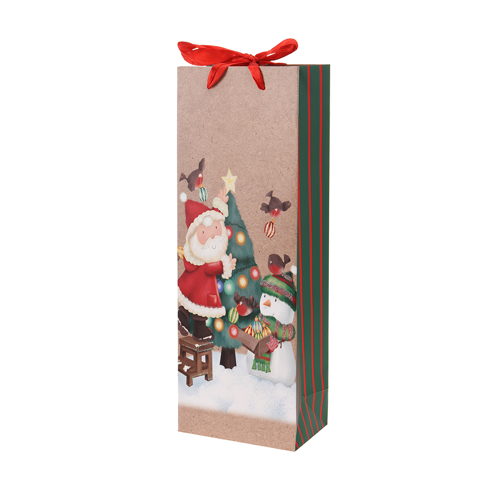 Bolsa de regalo para botella Navidad 4 modelos