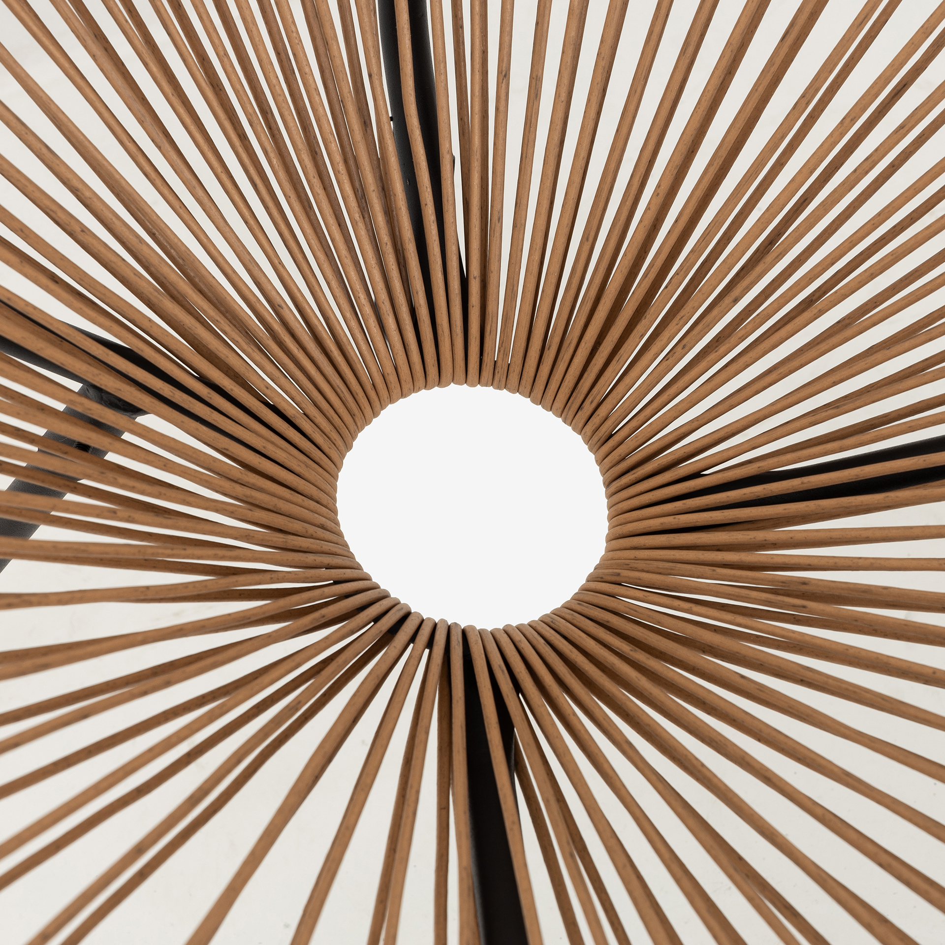 Silla de jardín de ratán sintético marrón Acapulco 72x90x83cm