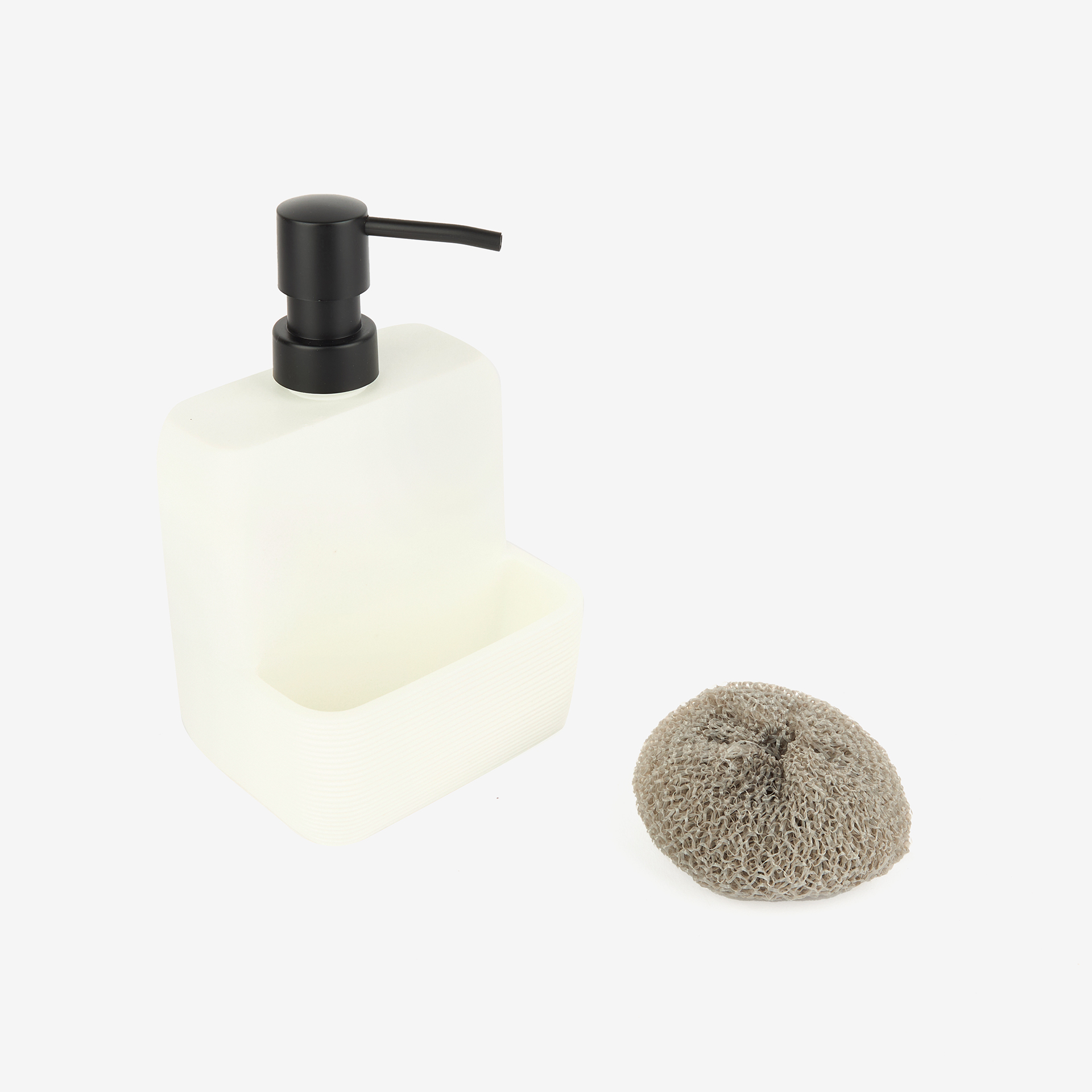 Dispensador de jab&oacute;n de cocina blanco 18,4cm