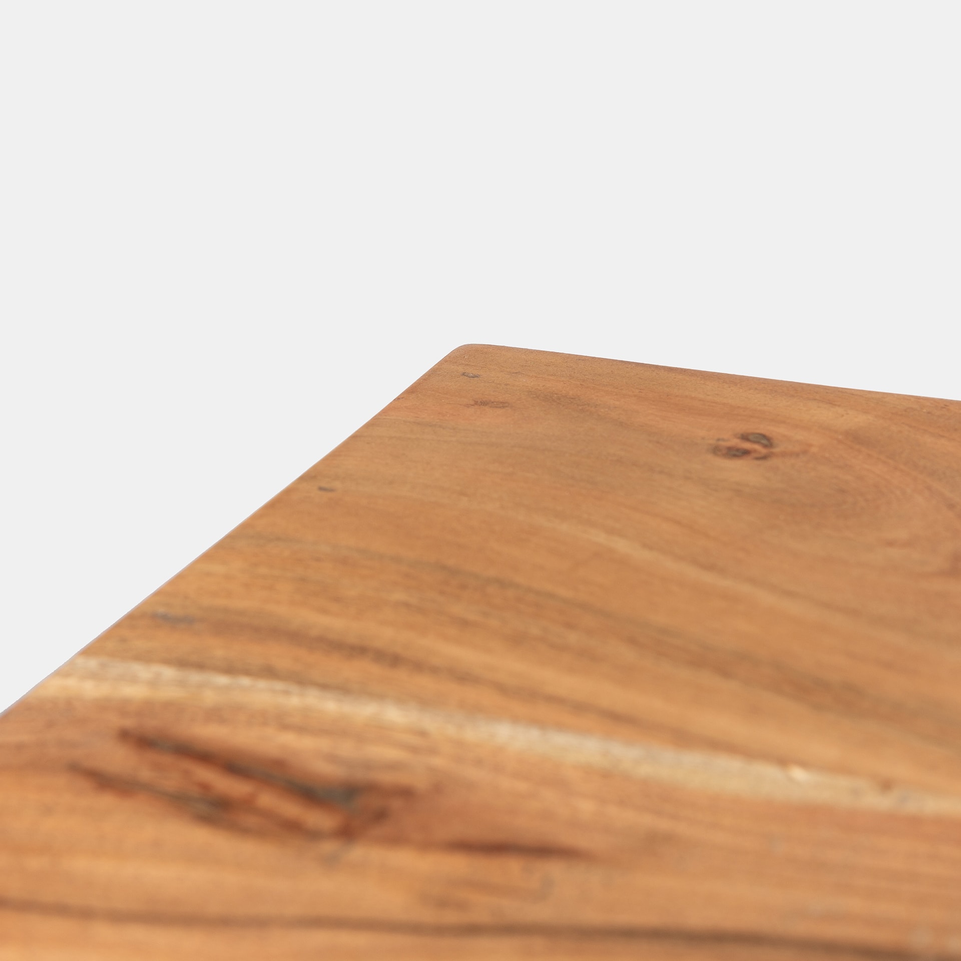 Consola de madera acacia con estanteria 115x35x76cm