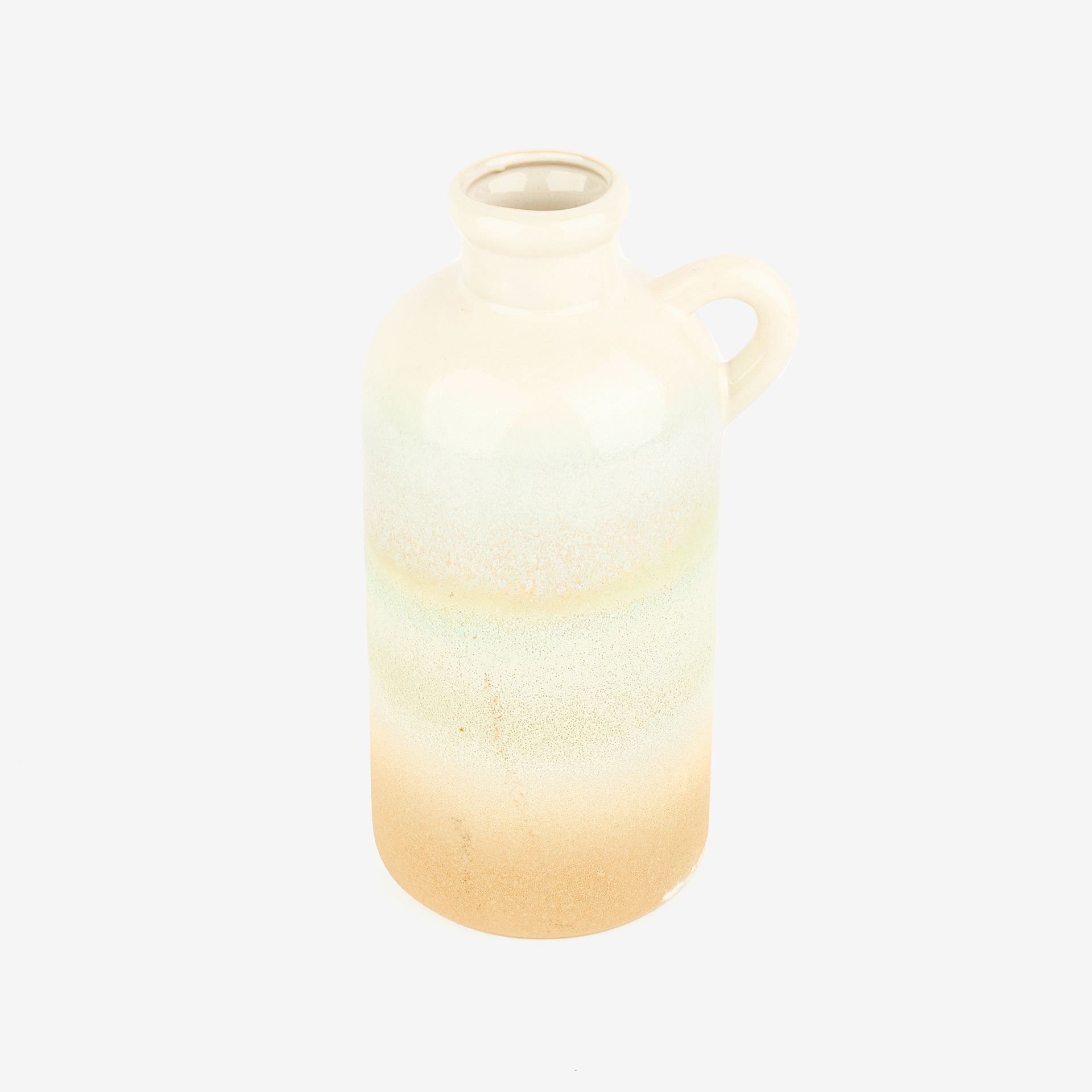 Jarrón de gres blanco Arys 15x13x27cm