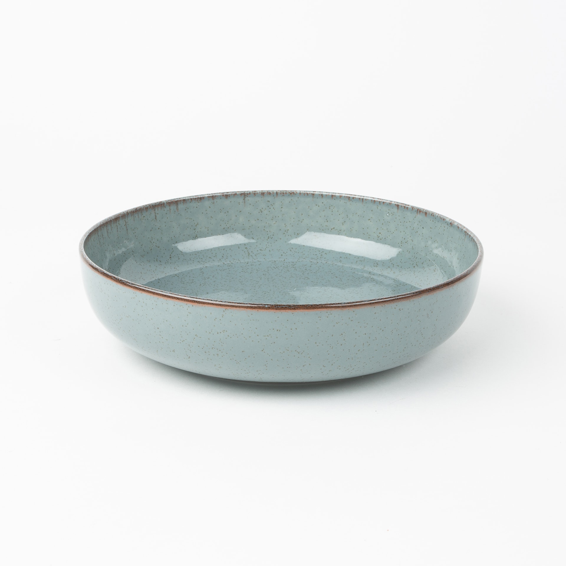 Vajilla de 12 piezas de porcelana azul Olite