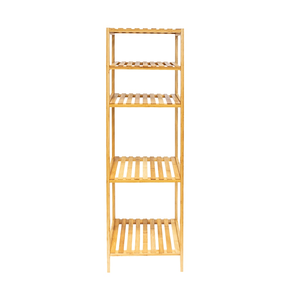 Estanter&iacute;a de 4 estantes de bamb&uacute; grande