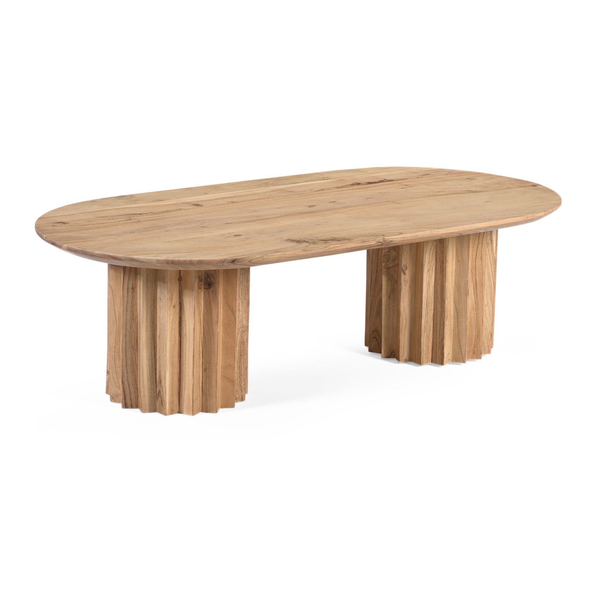 Mesa de centro de madera de acacia Mumbai 120x63x35cm Clau&Chloe