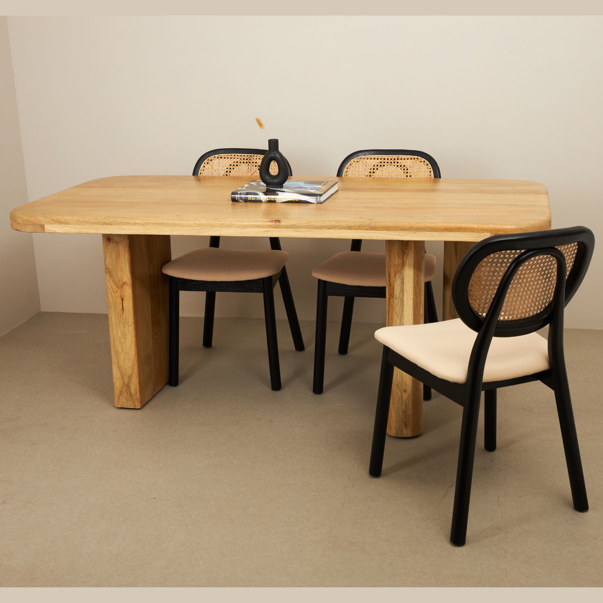 Mesa de comedor de madera de mango Barlet 180x90x76cm Clau&Chloe