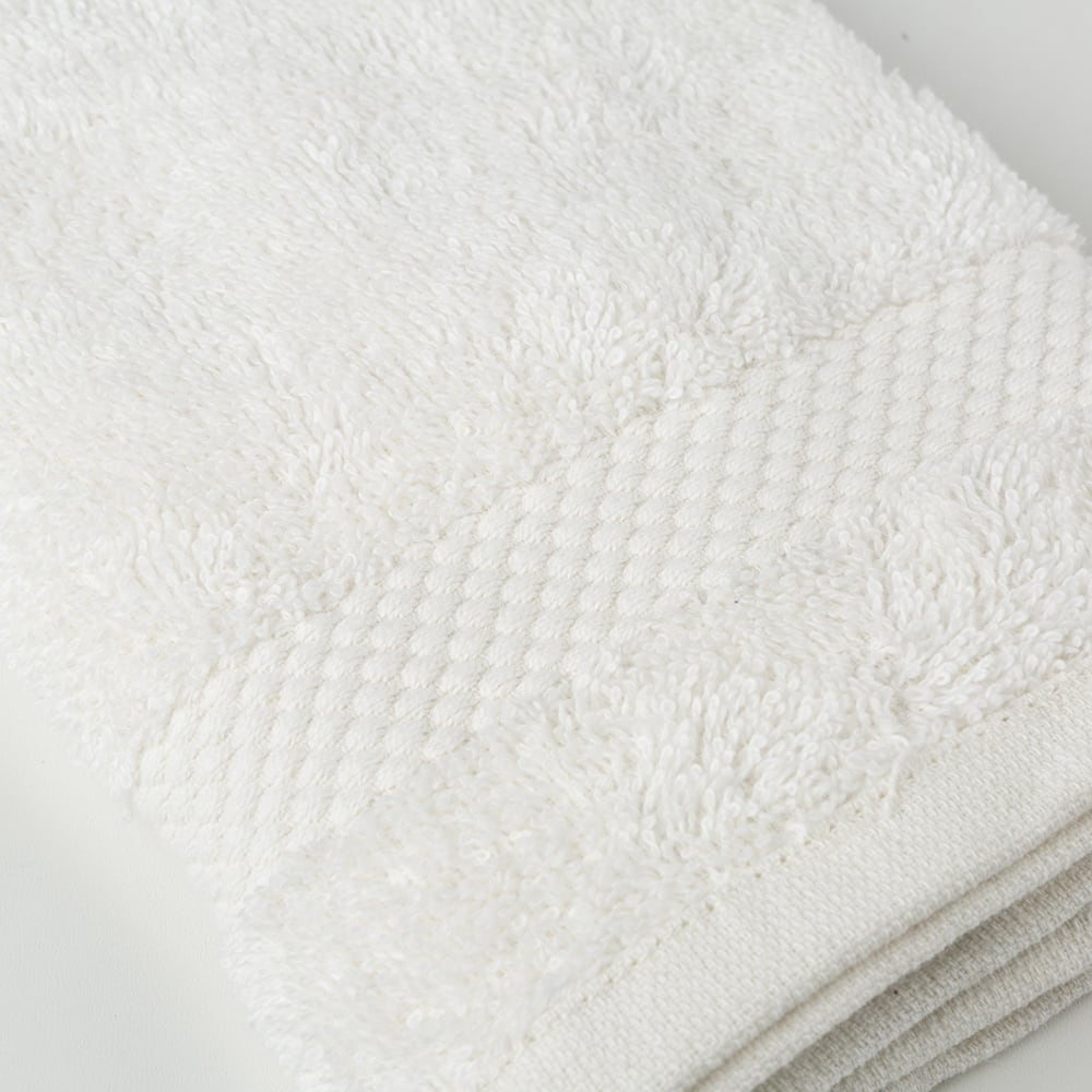 Toalla de tocador de algodón blanca Vic 30x50cm - 500 gr/m²