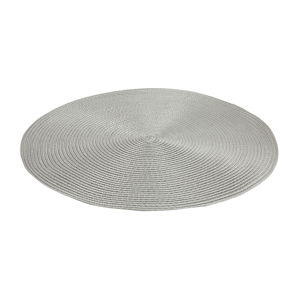 Mantel individual redondo gris Oier &Oslash;38cm