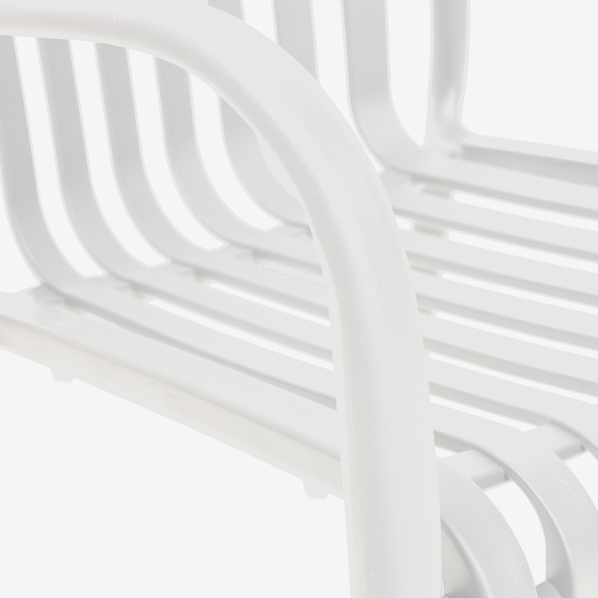 Silla de jard&iacute;n apilable de polipropileno blanca Happel 59x55x81cm