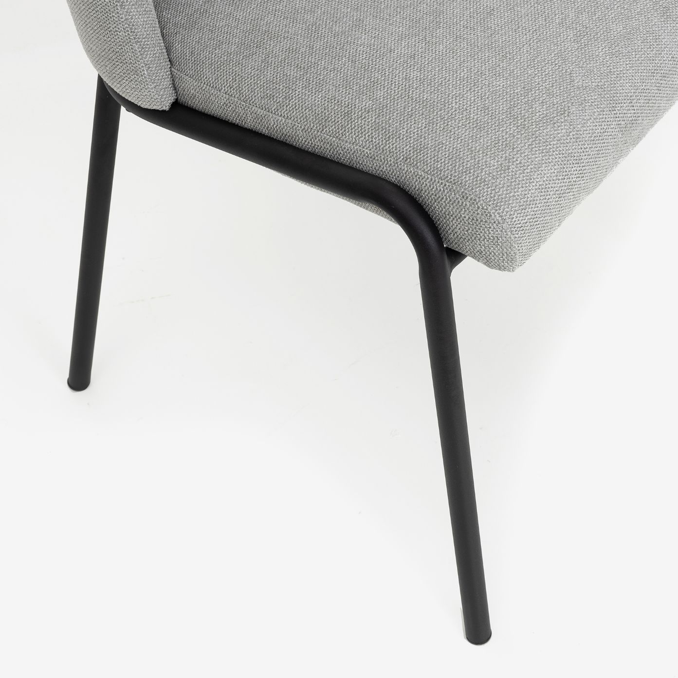 Silla de comedor gris claro Mina 49x60cm