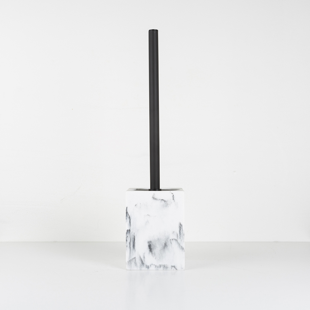 Escobillero efecto mármol Ø9x36cm