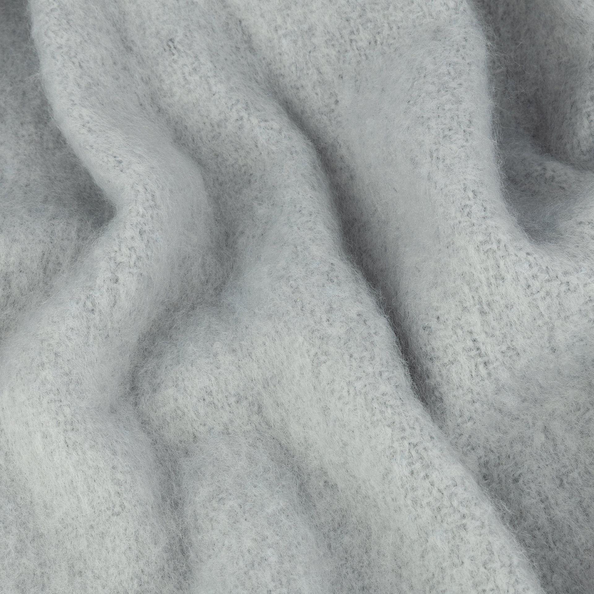 Manta efecto mohair gris 130x150cm