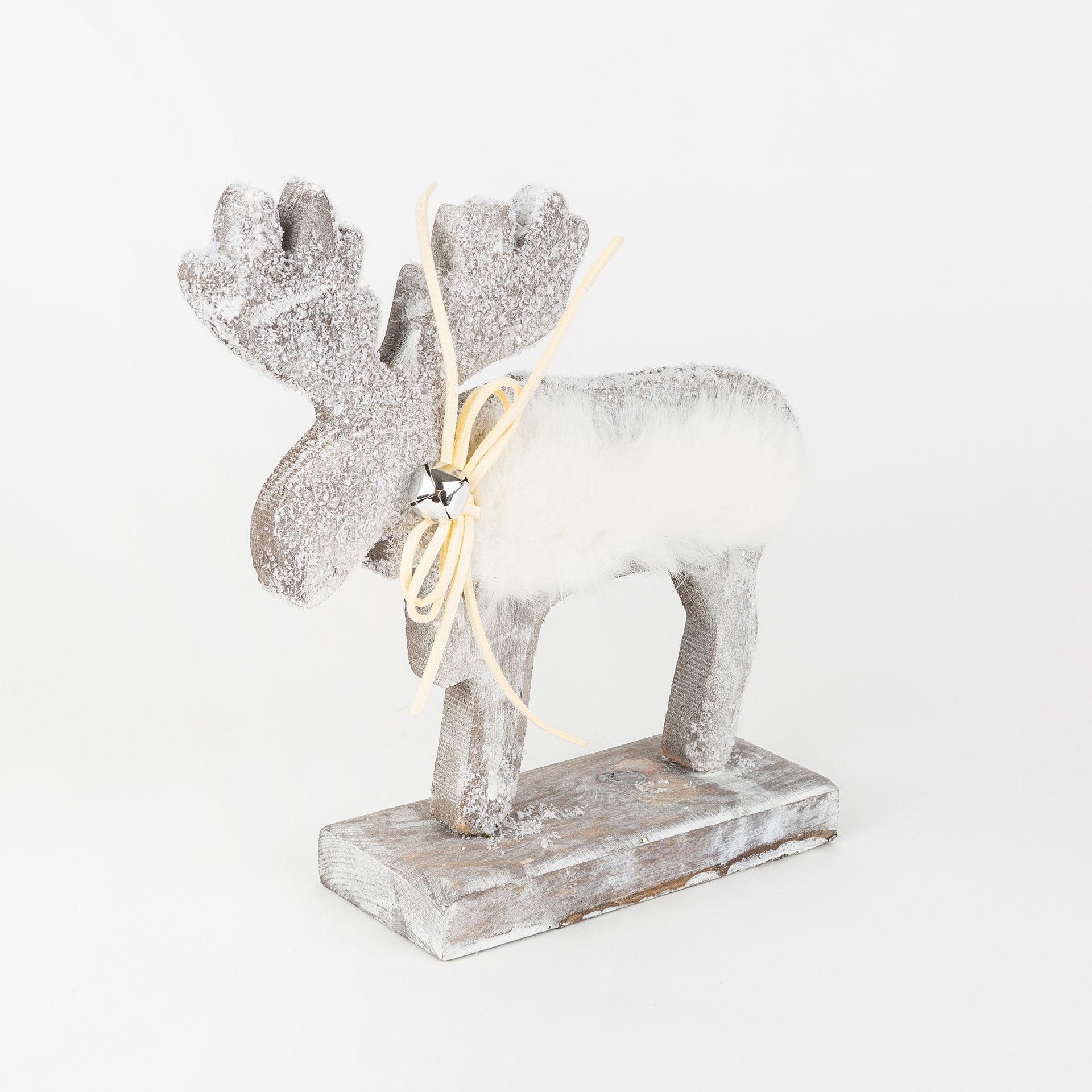 Figura decorativa de fieltro Reno 17x19cm