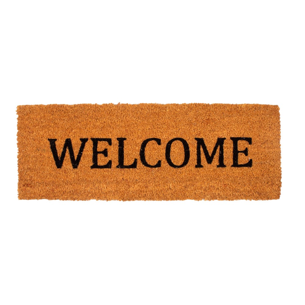 Felpudo de fibra de coco Welcome 70x25cm