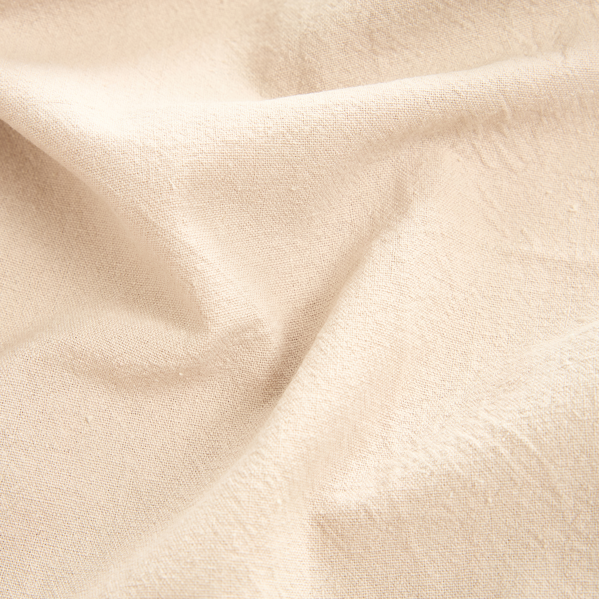 Camino de mesa de algodón con flecos beige 30x150cm