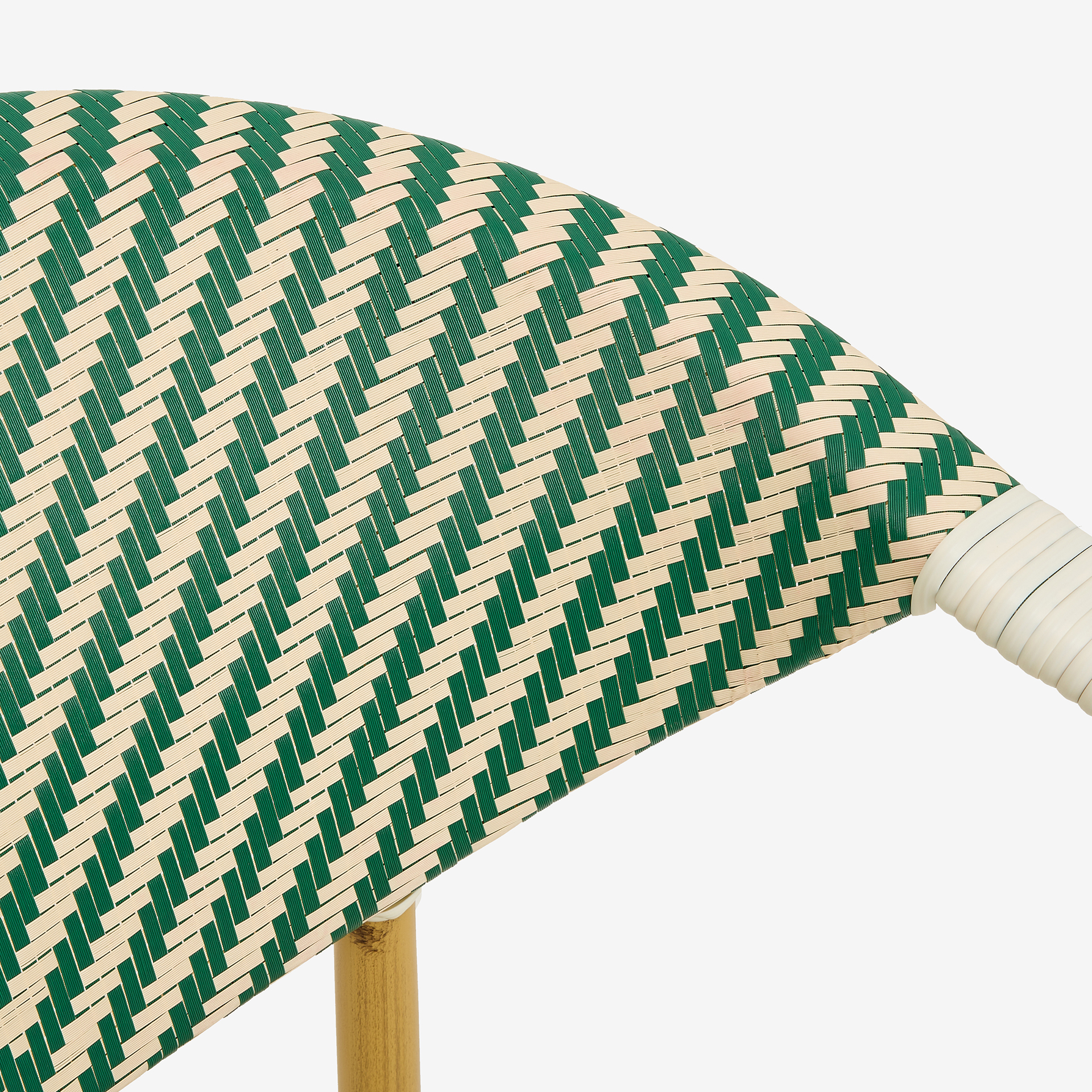 Silla de jardín bistro de textilene verde Sena 58x61x82cm