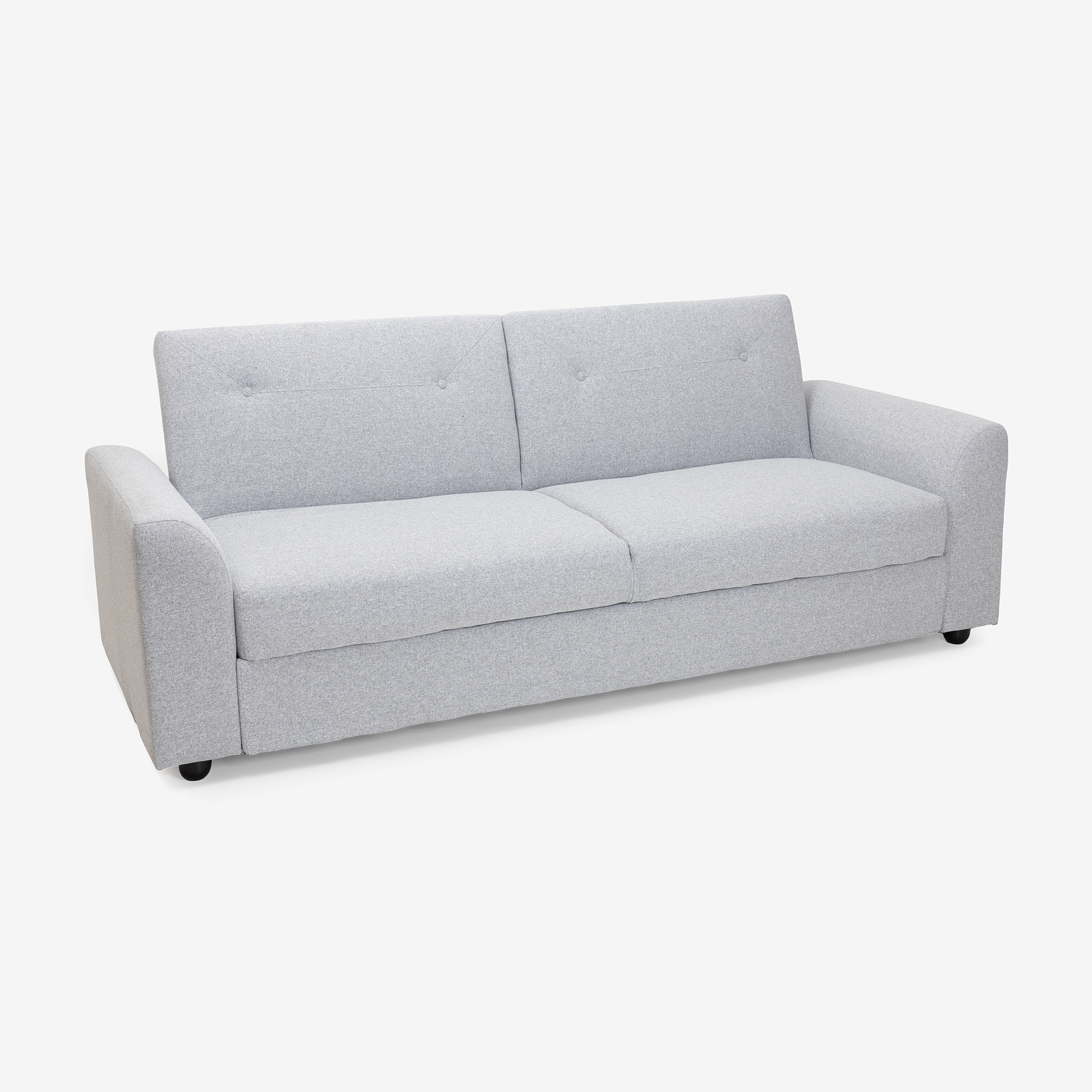 Sofá cama de 3 plazas gris Barita 216x85x85cm