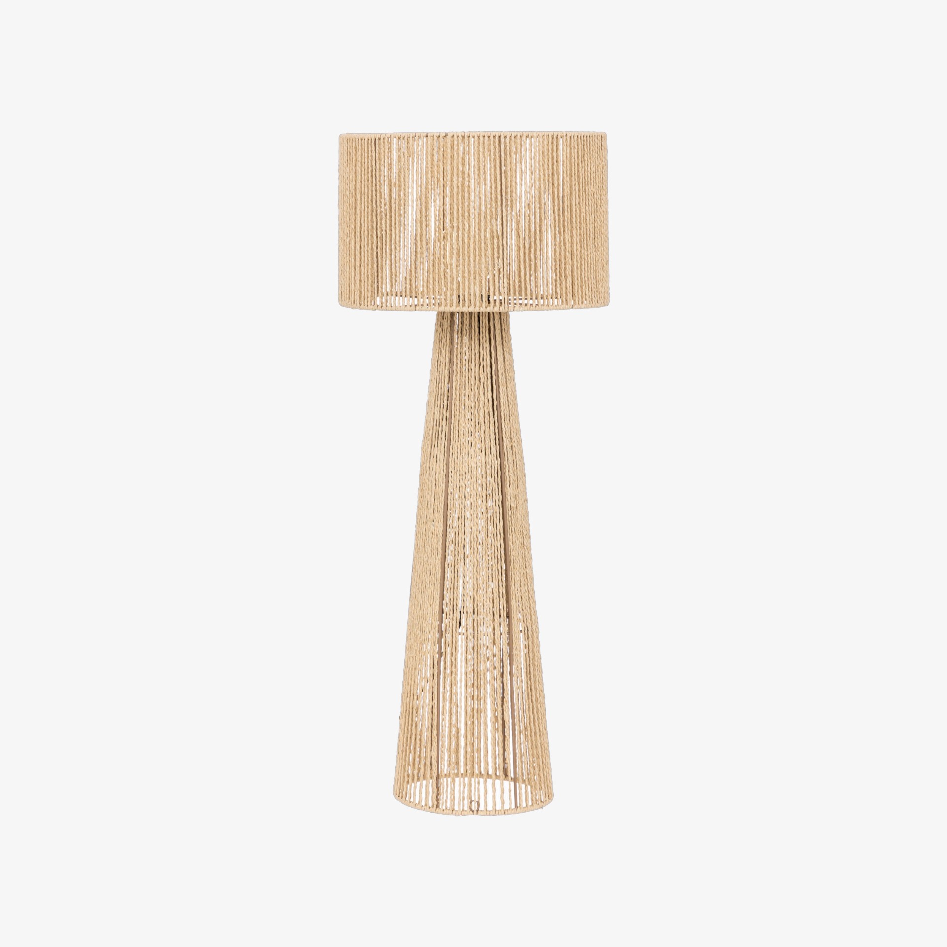 L&aacute;mpara de pie de cuerda y metal Taya &Oslash;38x97cm