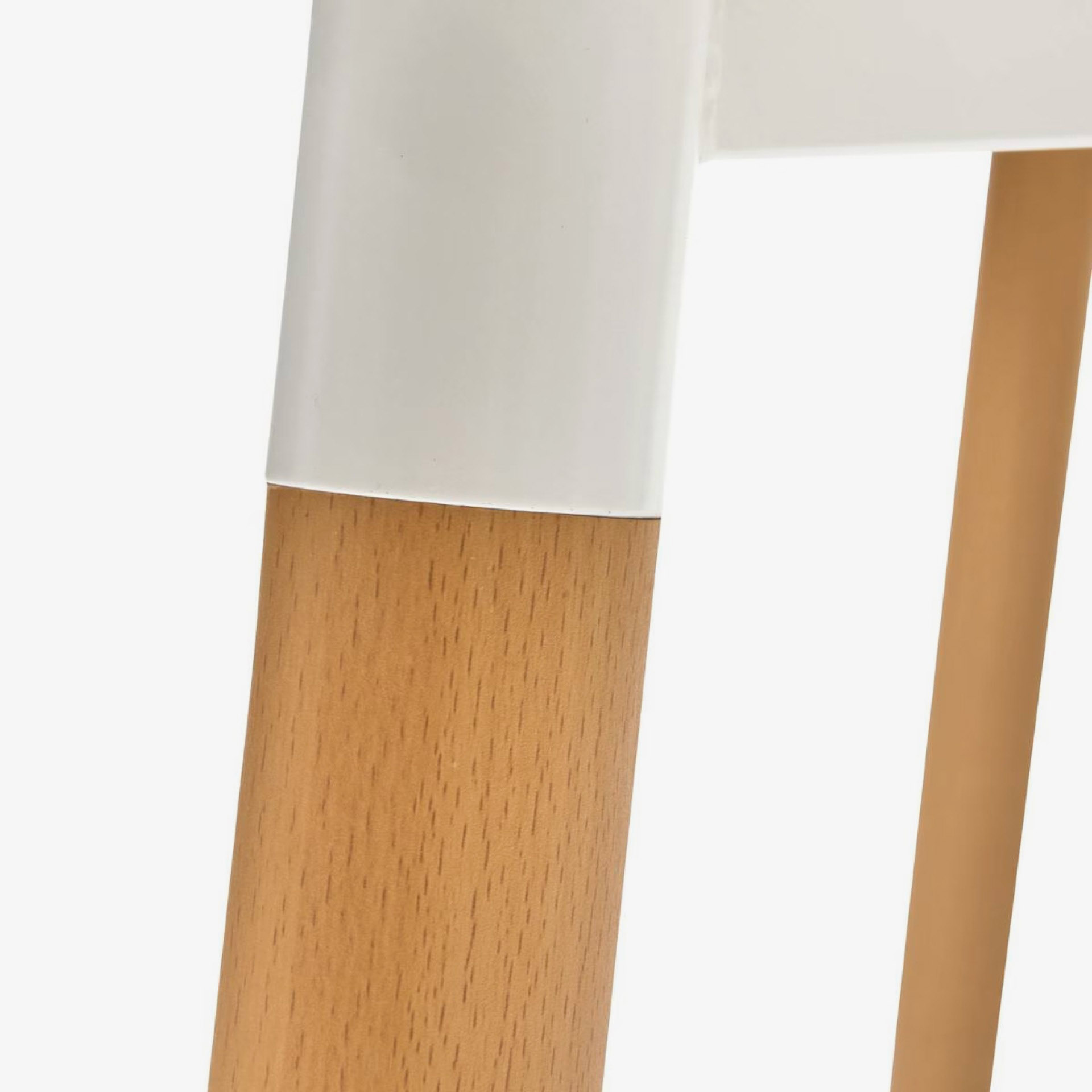 Mesa de comedor blanca de madera Navel 150x80cm 