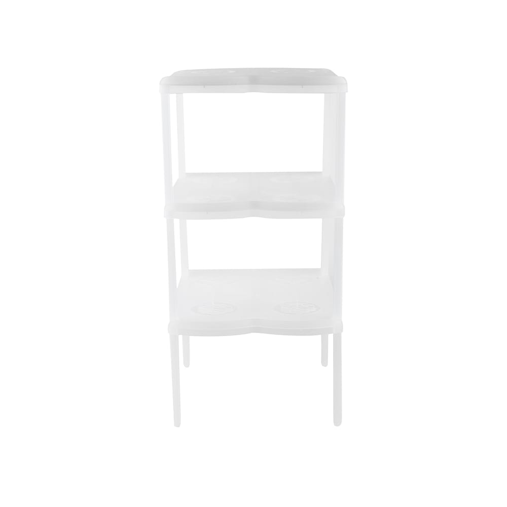 Zapatero blanco con 3 estantes 47x23x25cm