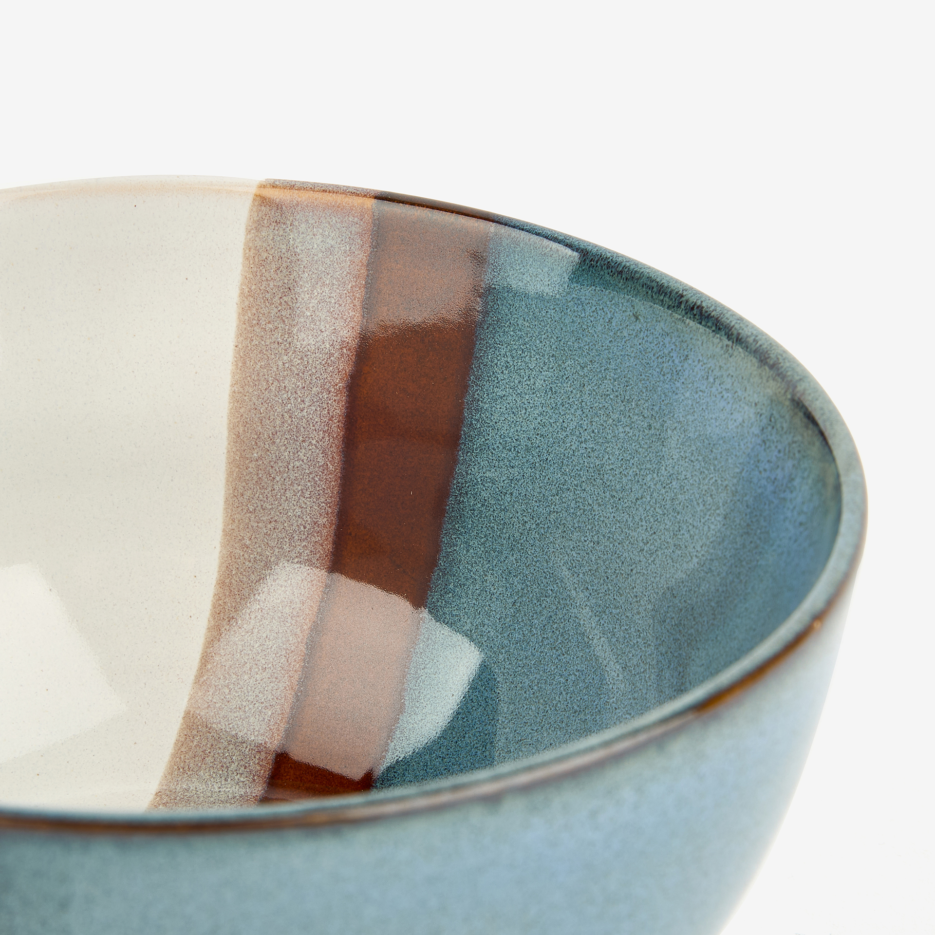 Bol de cerámica azul Sotres 69cl Ø14cm