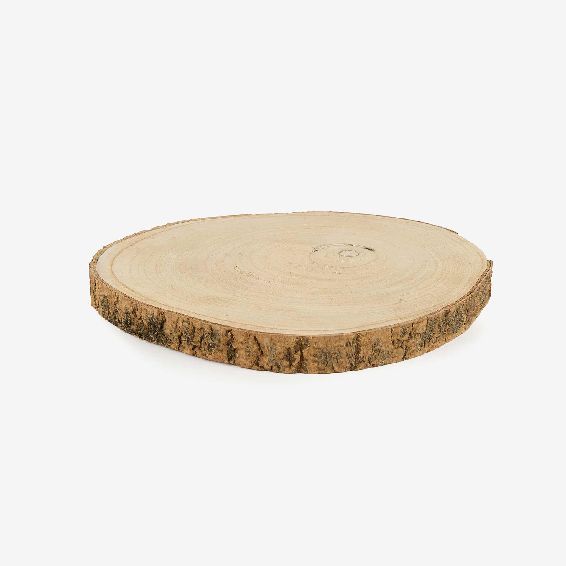 Centro de mesa corteza de madera Ø25x2cm
