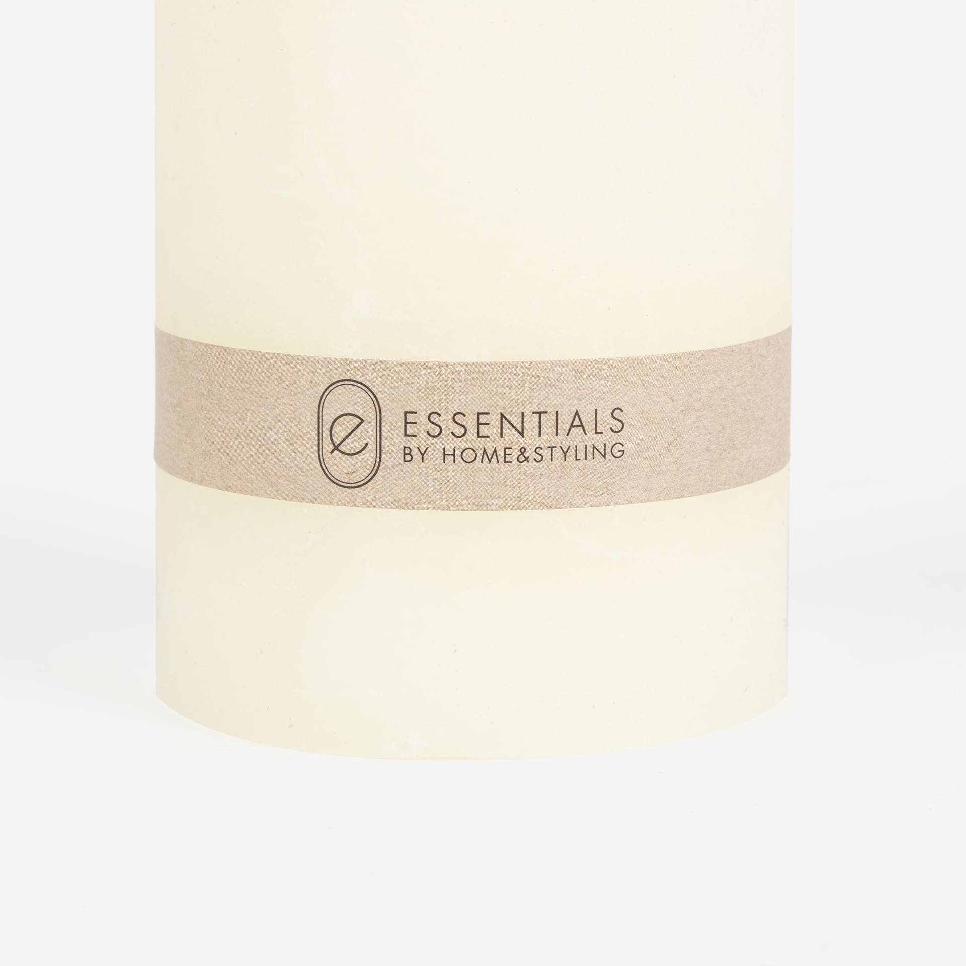 Vela decorativa cilindro crema Kanea Ø7x10cm