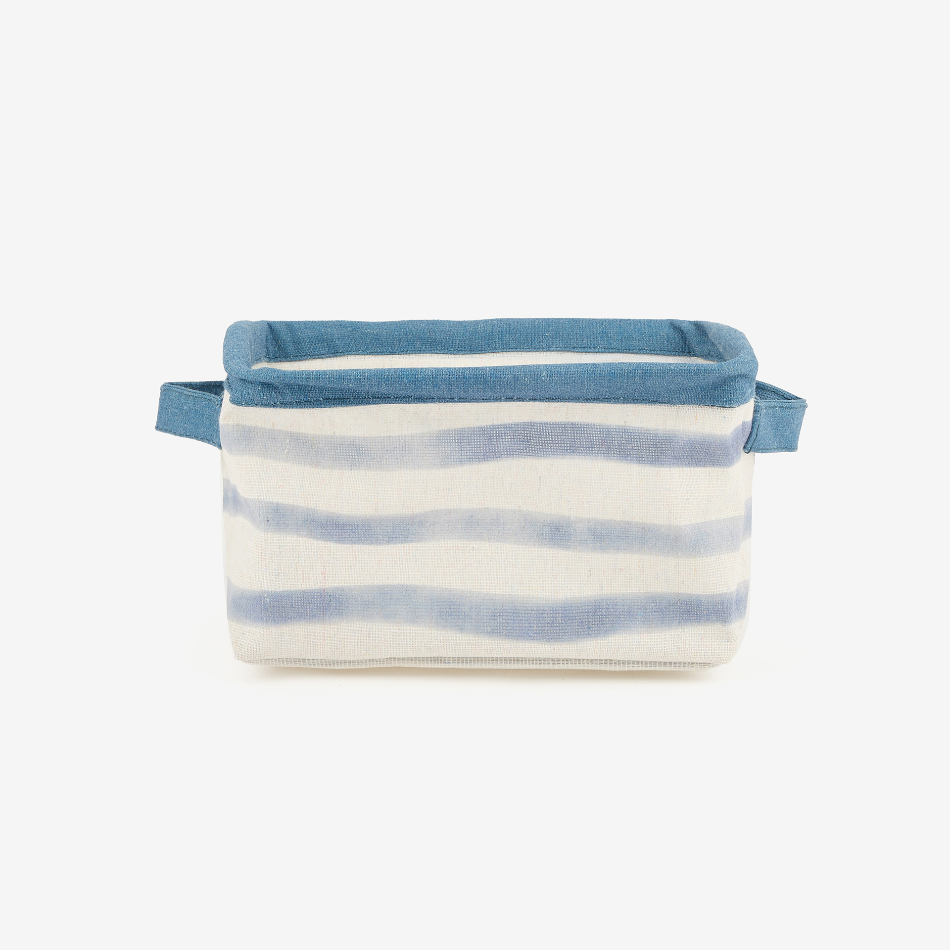 Set de 3 cestas de rayas azules Blue