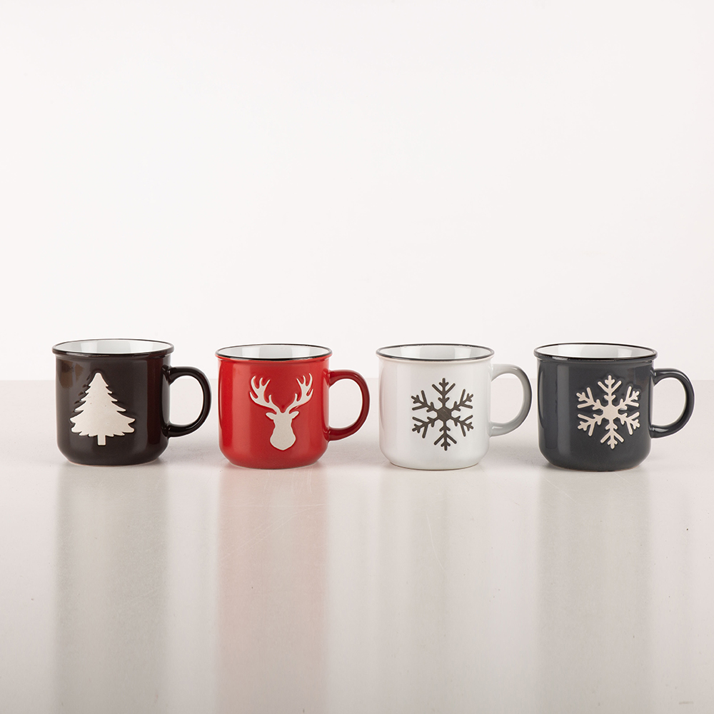 Set de 4 tazas de Navidad