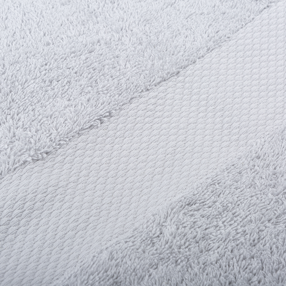 Toalla de ducha XL de algodón gris Vic 100x150cm - 500 gr/m²