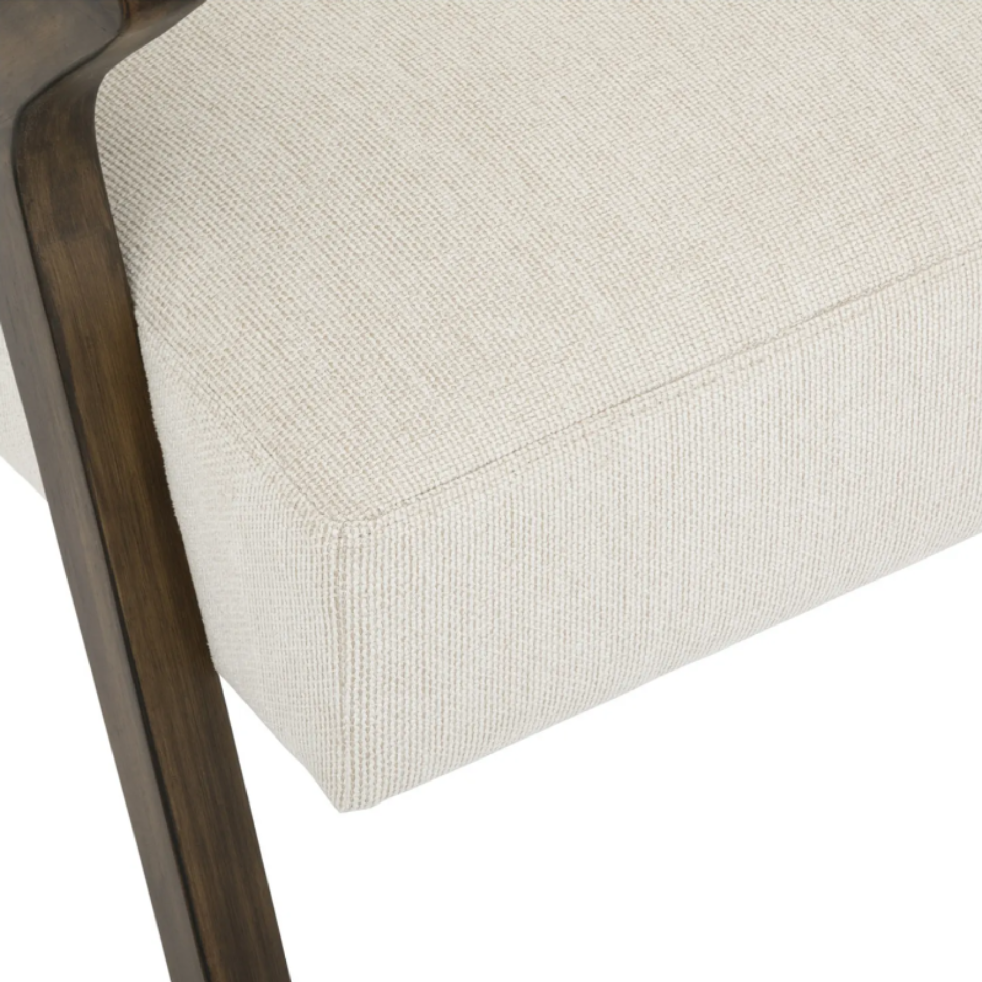 Butaca de madera blanca Cintia 75x67x82cm