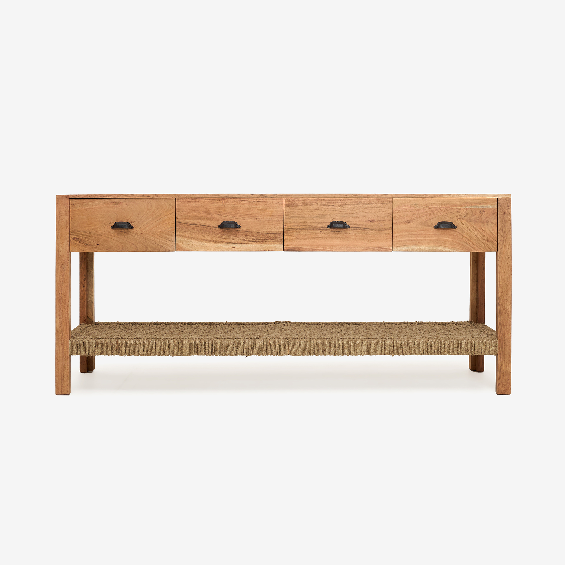 Consola de madera de acacia Bolt 170x40x75cm Clau&Chloe