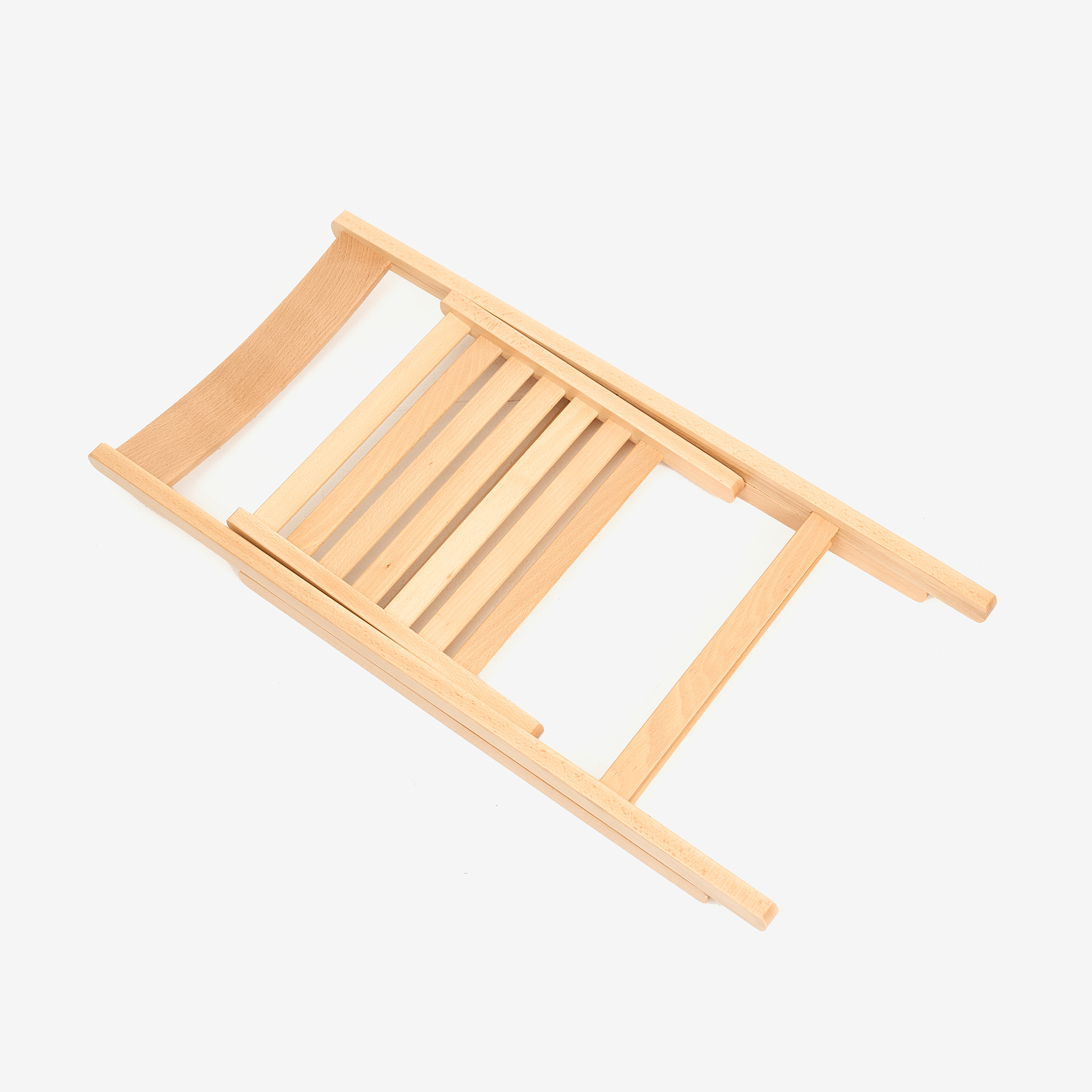 Silla plegable de madera de haya natural Gema 43x48x79cm
