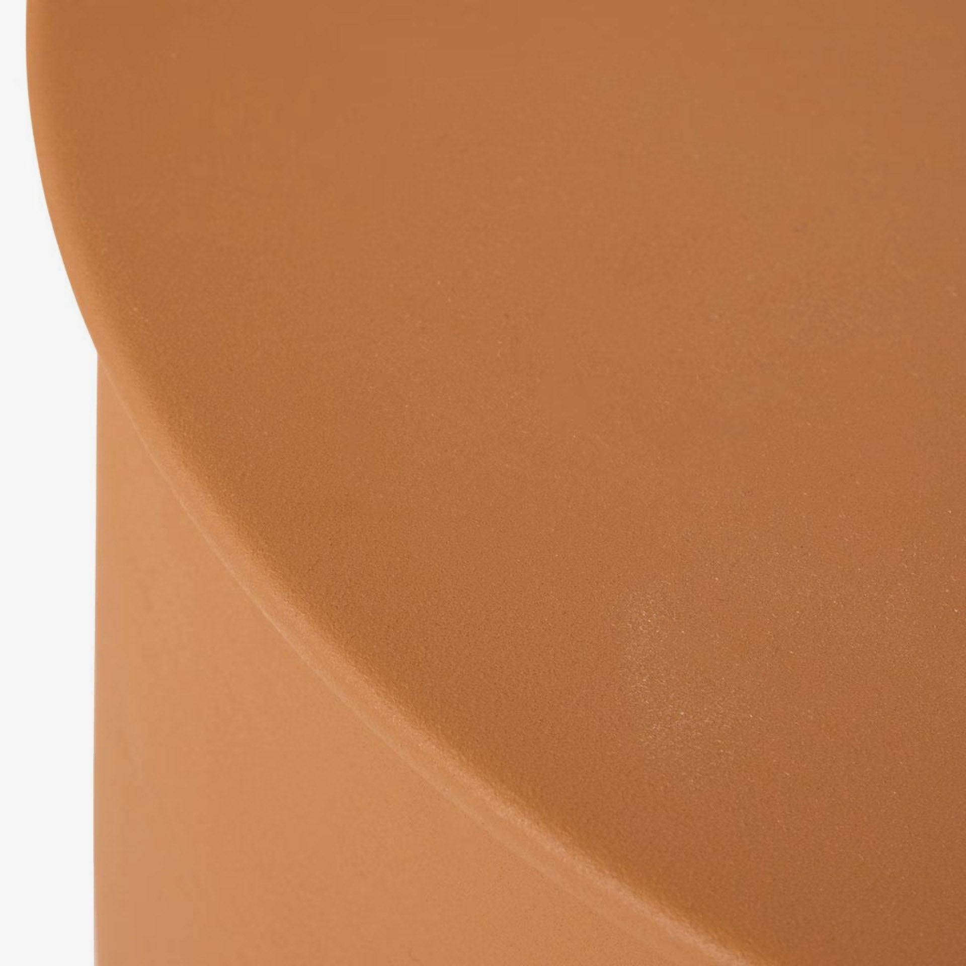 Mesa auxiliar totem ocre de metal Arden &Oslash;31cm