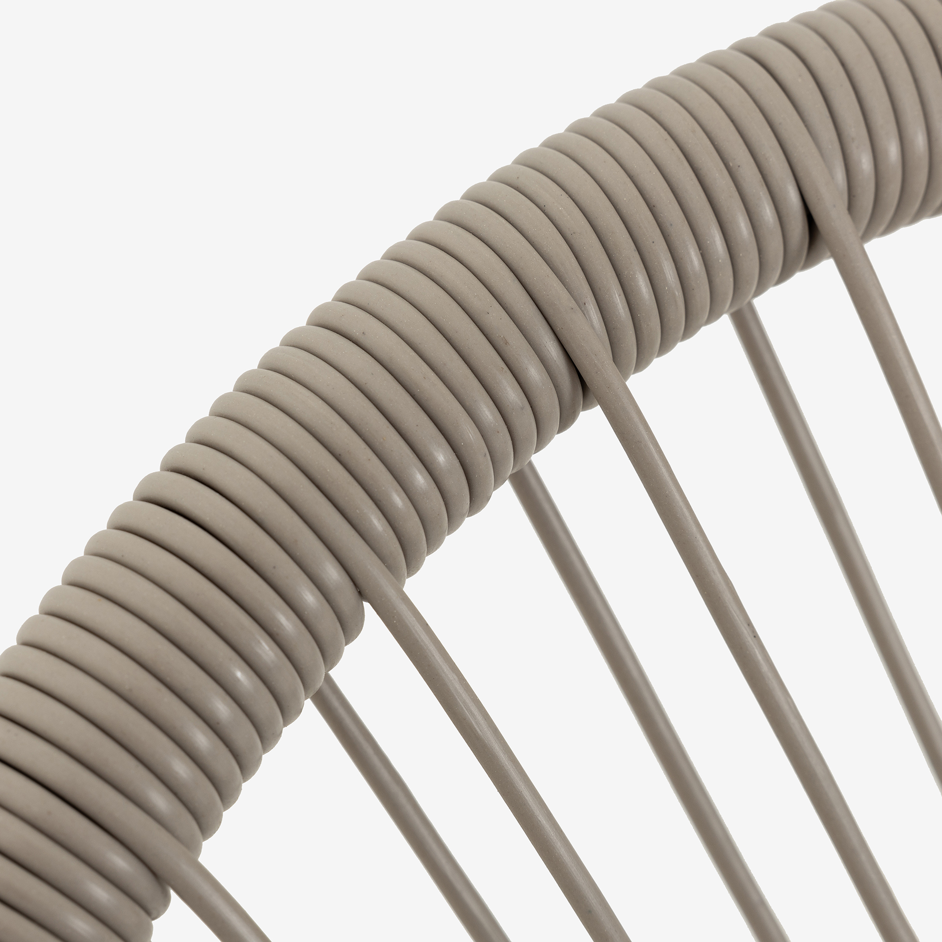 Silla de jardín de ratán sintético gris Acapulco 72x90x83cm