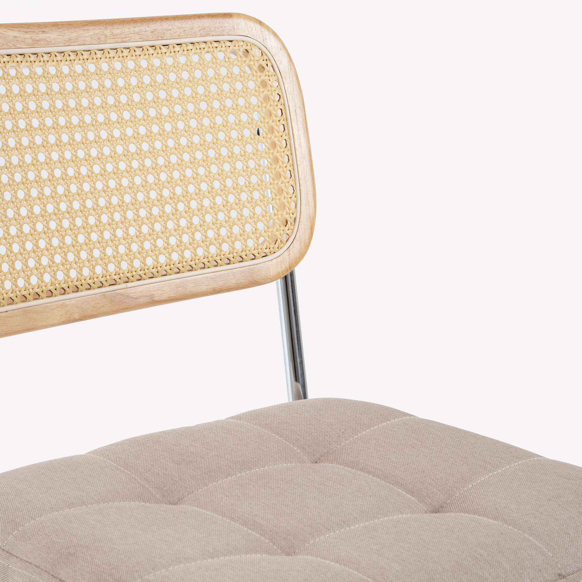 Silla de oficina beige Midano 55x75x41cm