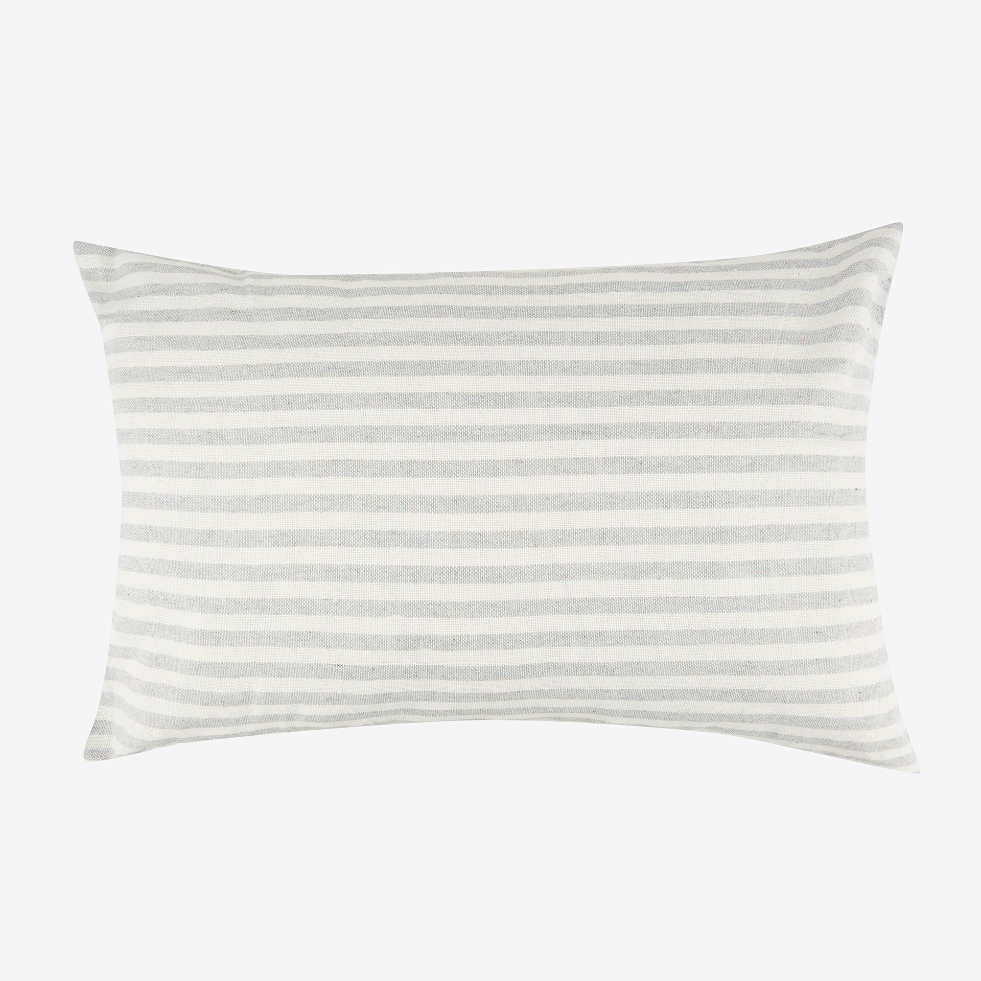 Funda de cojín blanca con rayas grises Timoti 30x45cm