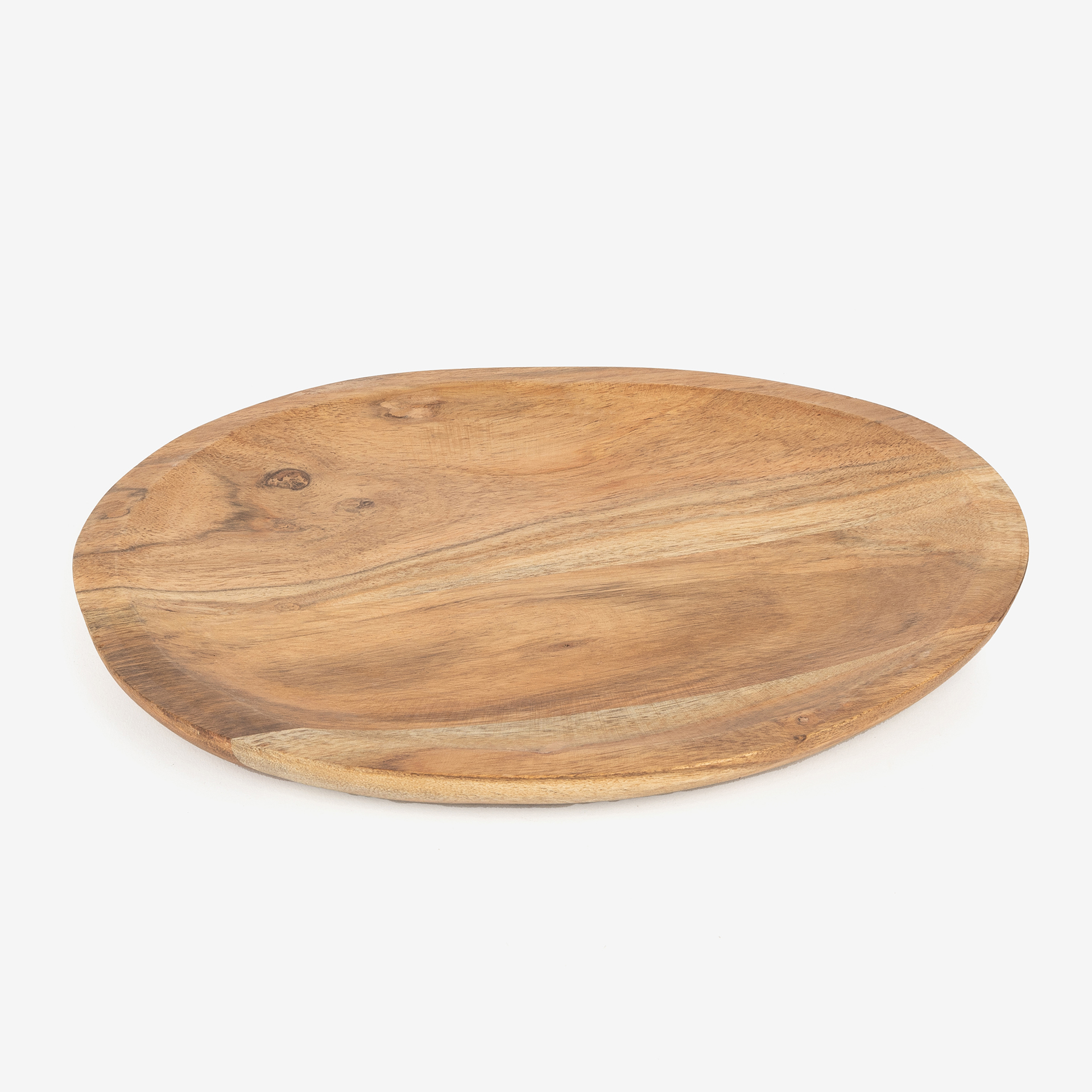 Centro de mesa de madera de acacia Simal 27x40cm