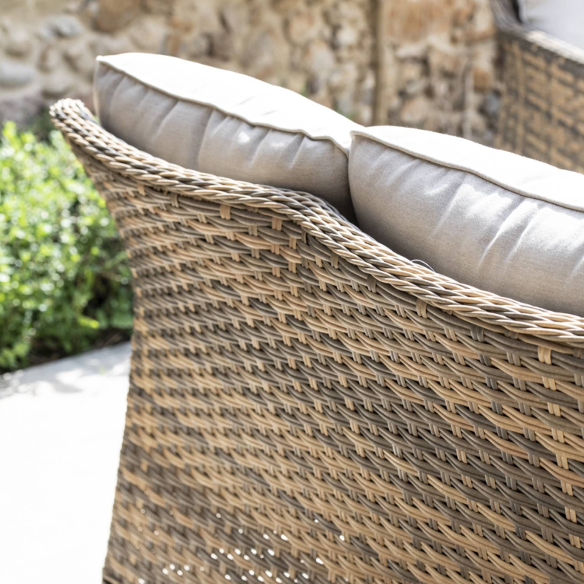 Set de jardín de 4 piezas de ratán sintético Lanai