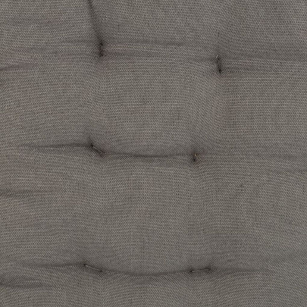 Coj&iacute;n para silla de algod&oacute;n gris 38x38x6cm
