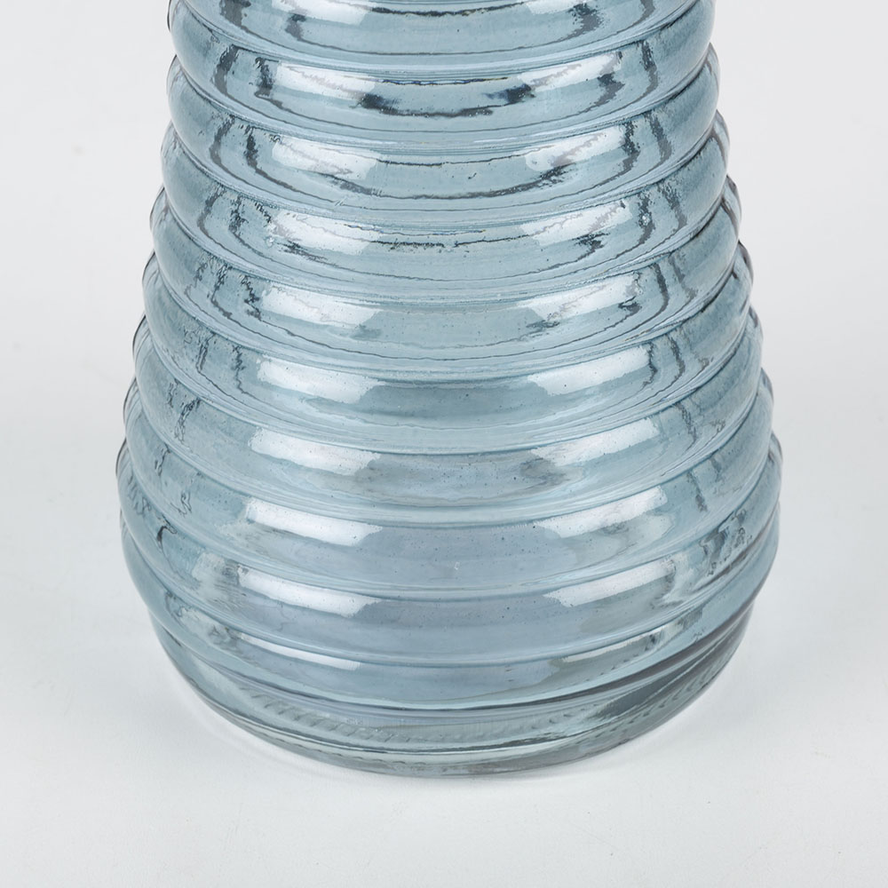 Botella de cristal azul Rustik 1L