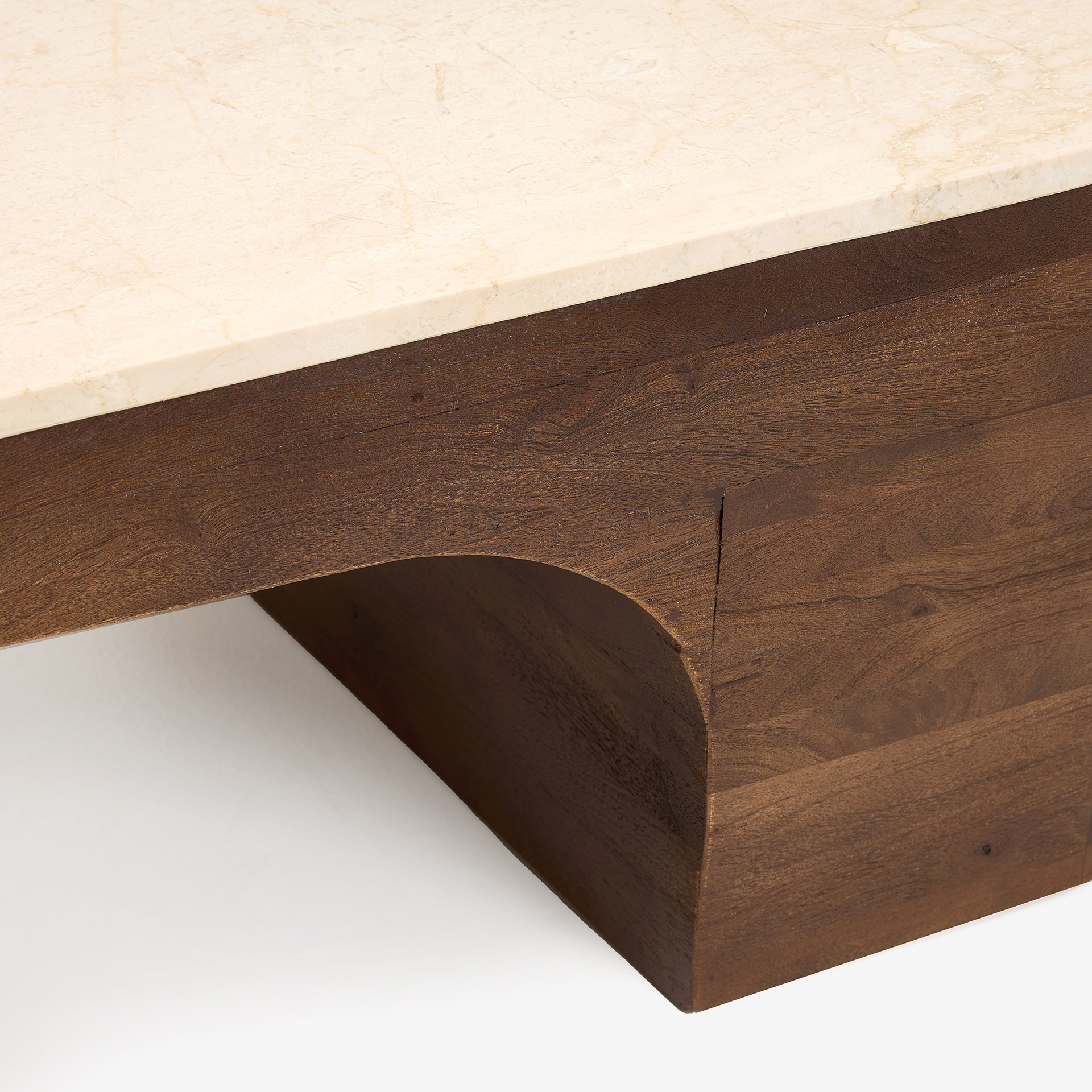 Mesa de centro de m&aacute;rmol Se&uacute;l 128x63x36cm Clau&Chloe