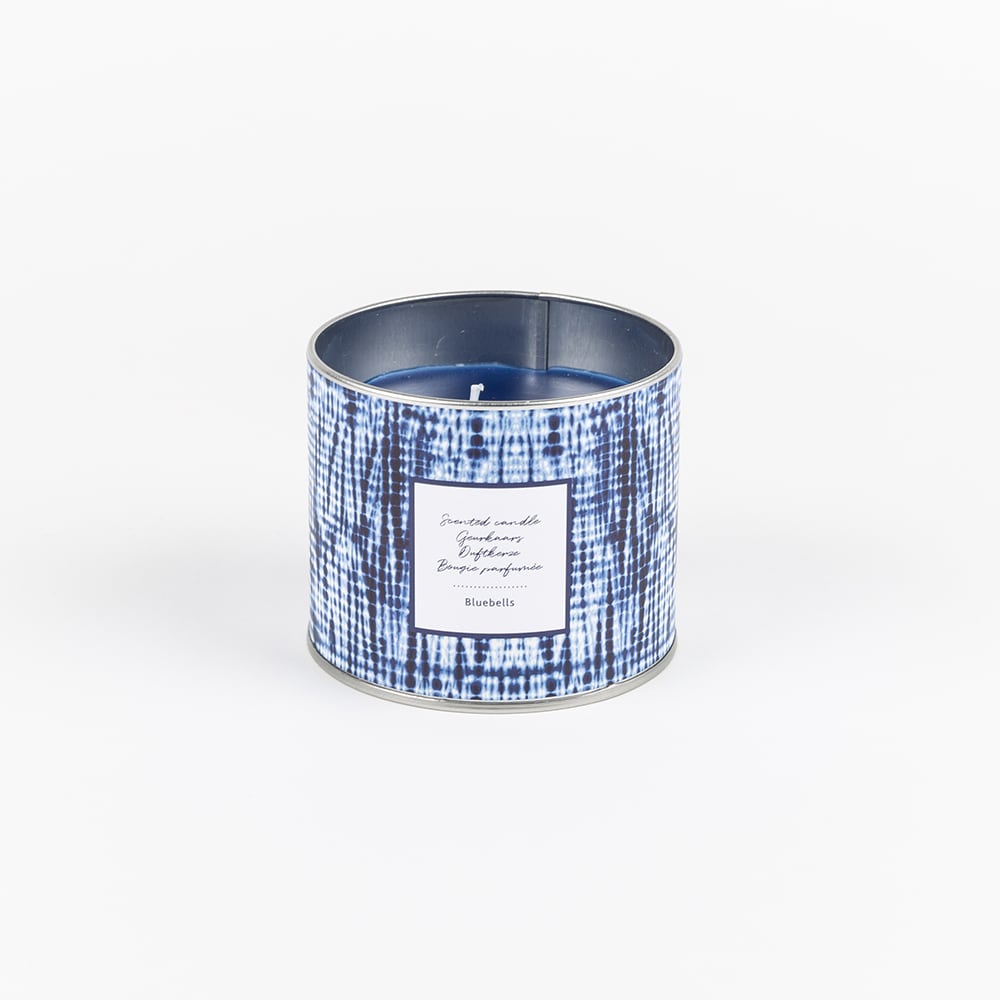 Vela con vaso de cristal aromática